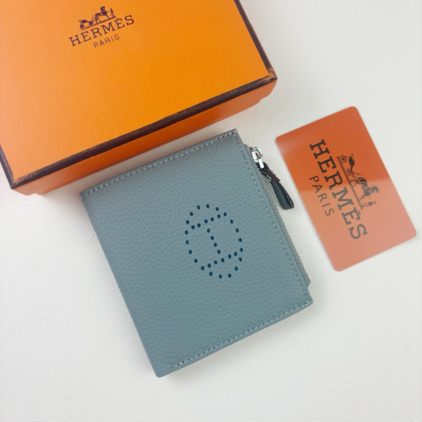 Hermes Silk'in Togo Leather Wallet - Image 5