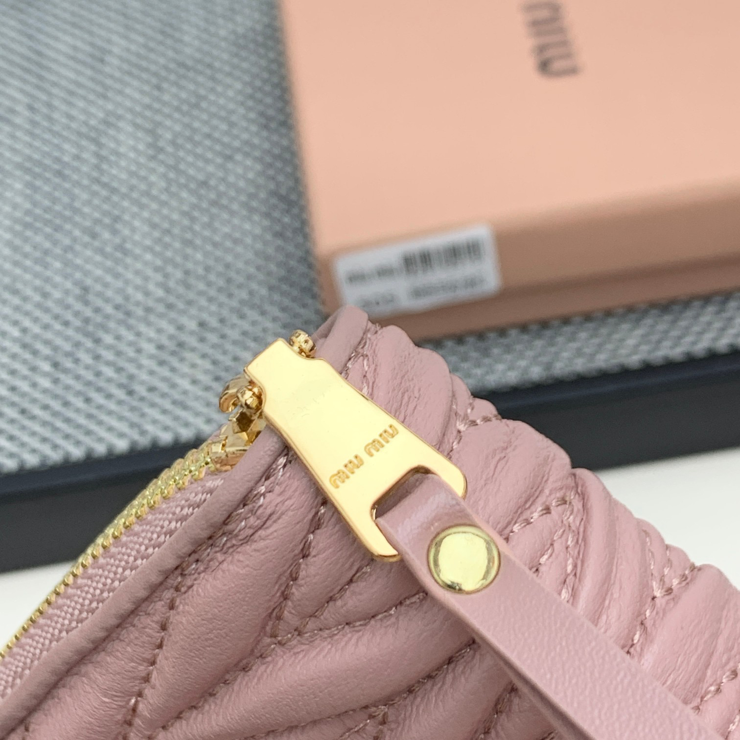 Miu Miu Lambskin Zip Coin Purse - Image 5