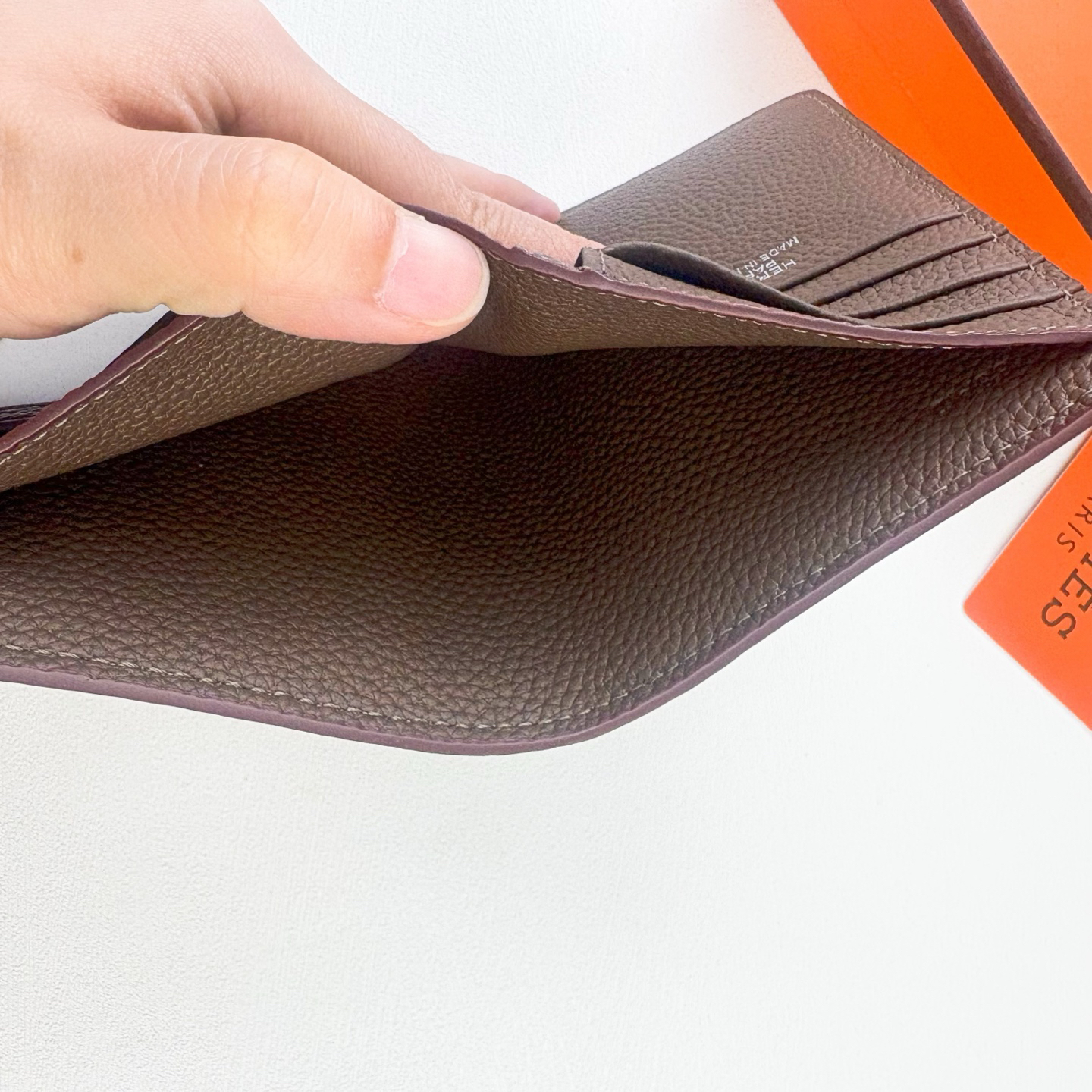 Hermès Togo Calfskin Wallet with Silver-Tone Clasp - Image 5