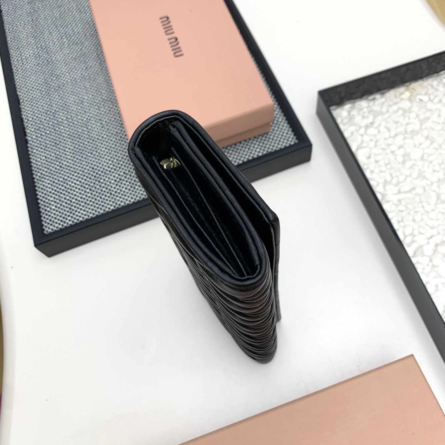 Miu Miu Lambskin Zip Coin Purse - Image 5