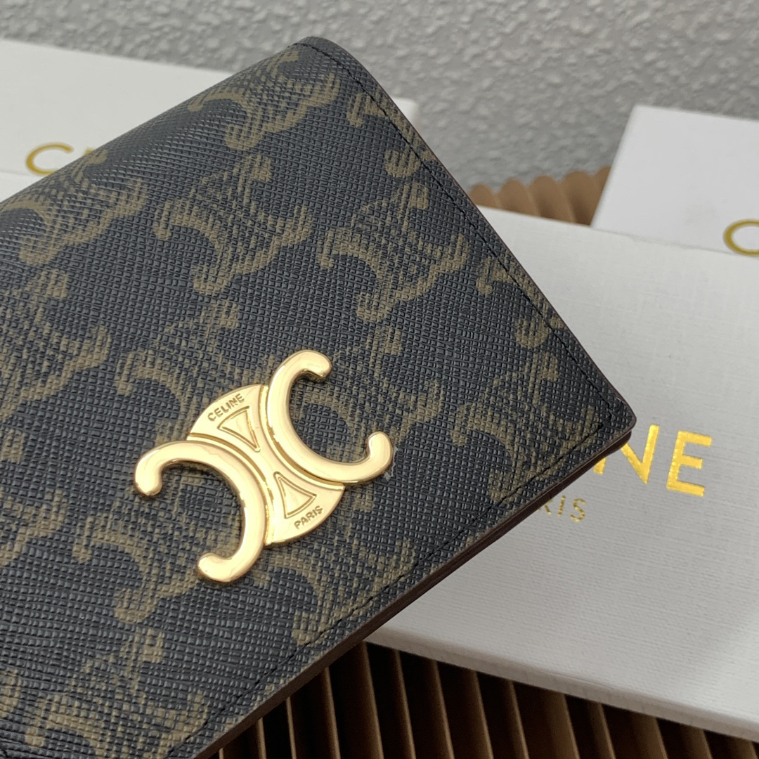 Triomphe Leather Business Card Holder - Image 5