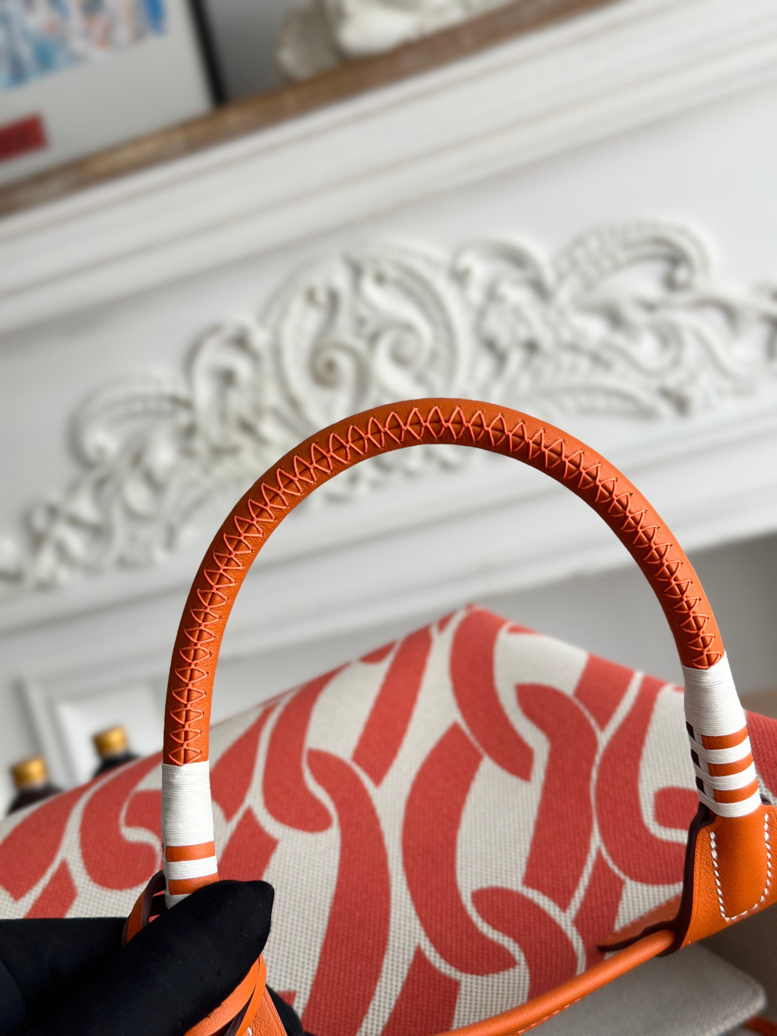 Hermès Steeple Canvas Tote Bag - Image 5