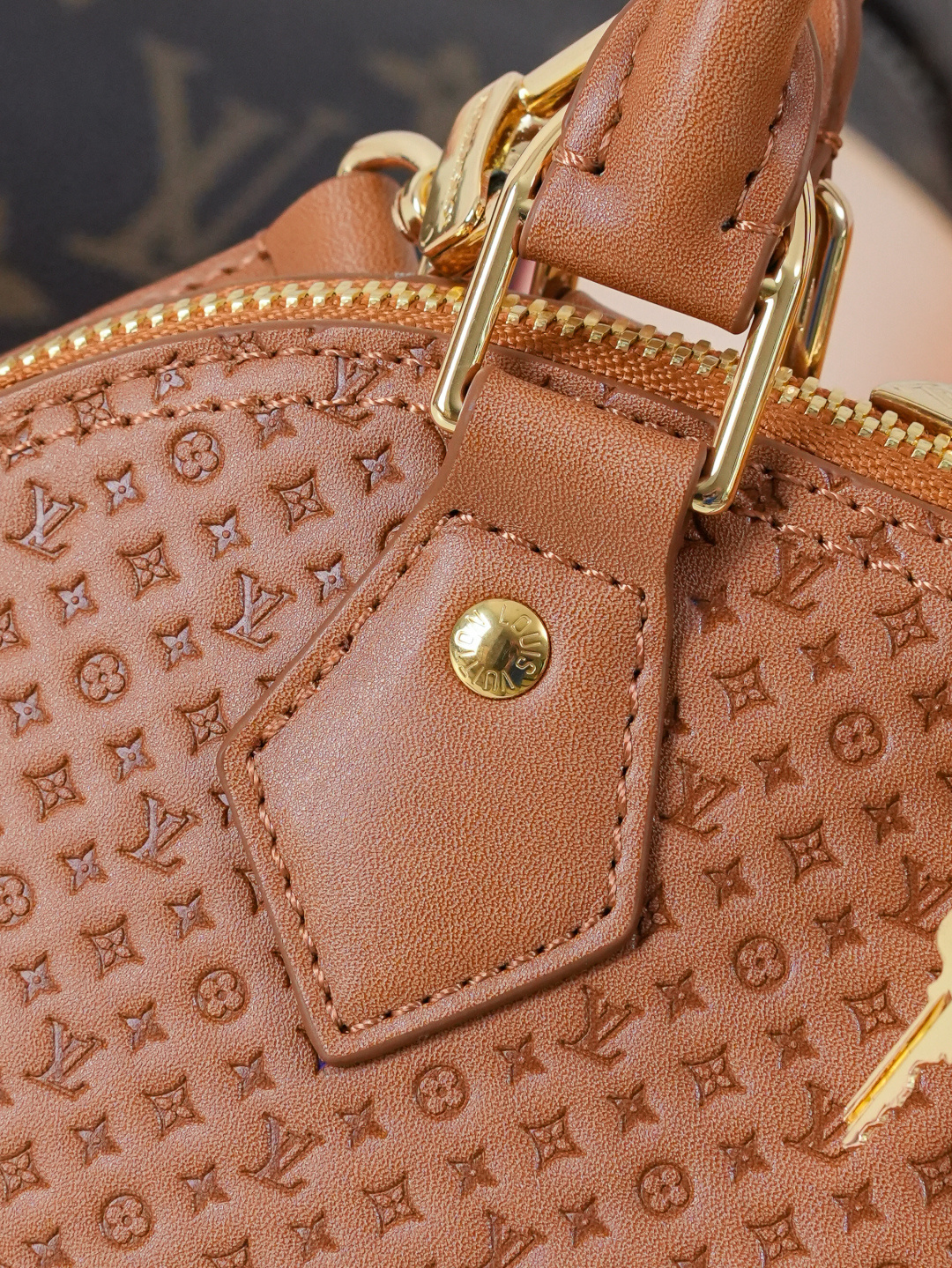 Louis Vuitton Alma BB M29491 Brown Leather Handbag - Image 6
