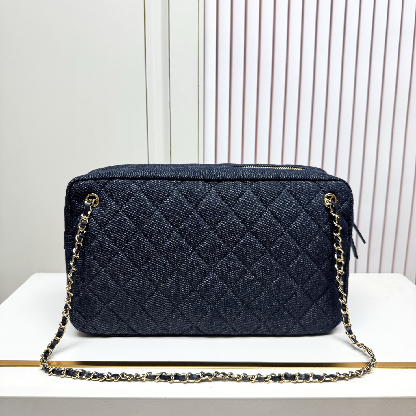 Chanel 26A Denim Series Bowling Bag - Image 6