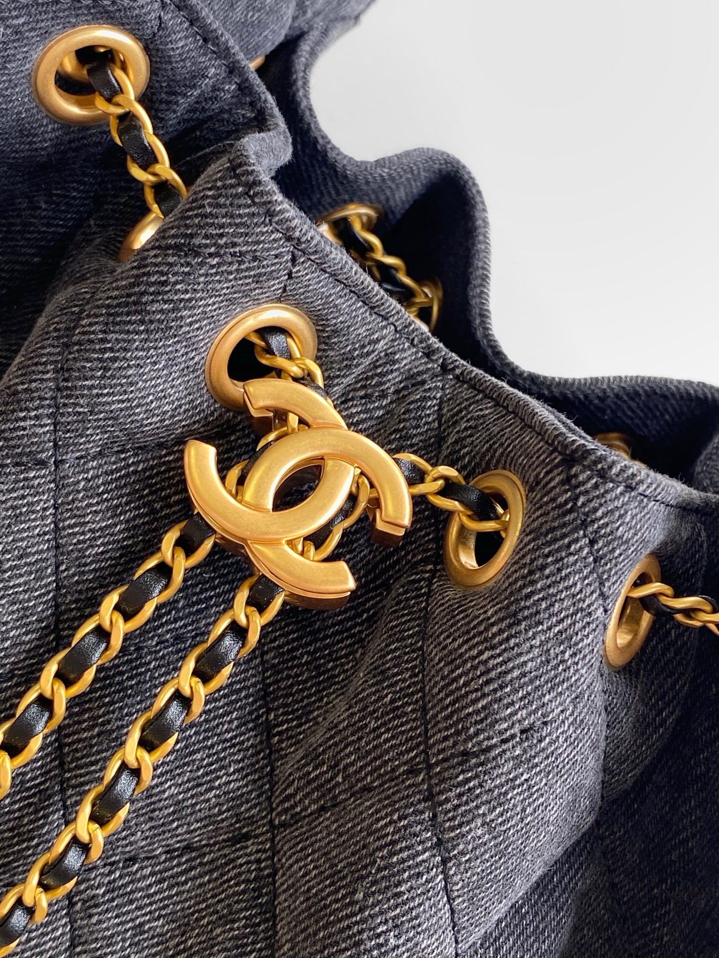 Chanel Mini Denim Hobo Bag AS5631 - Image 6