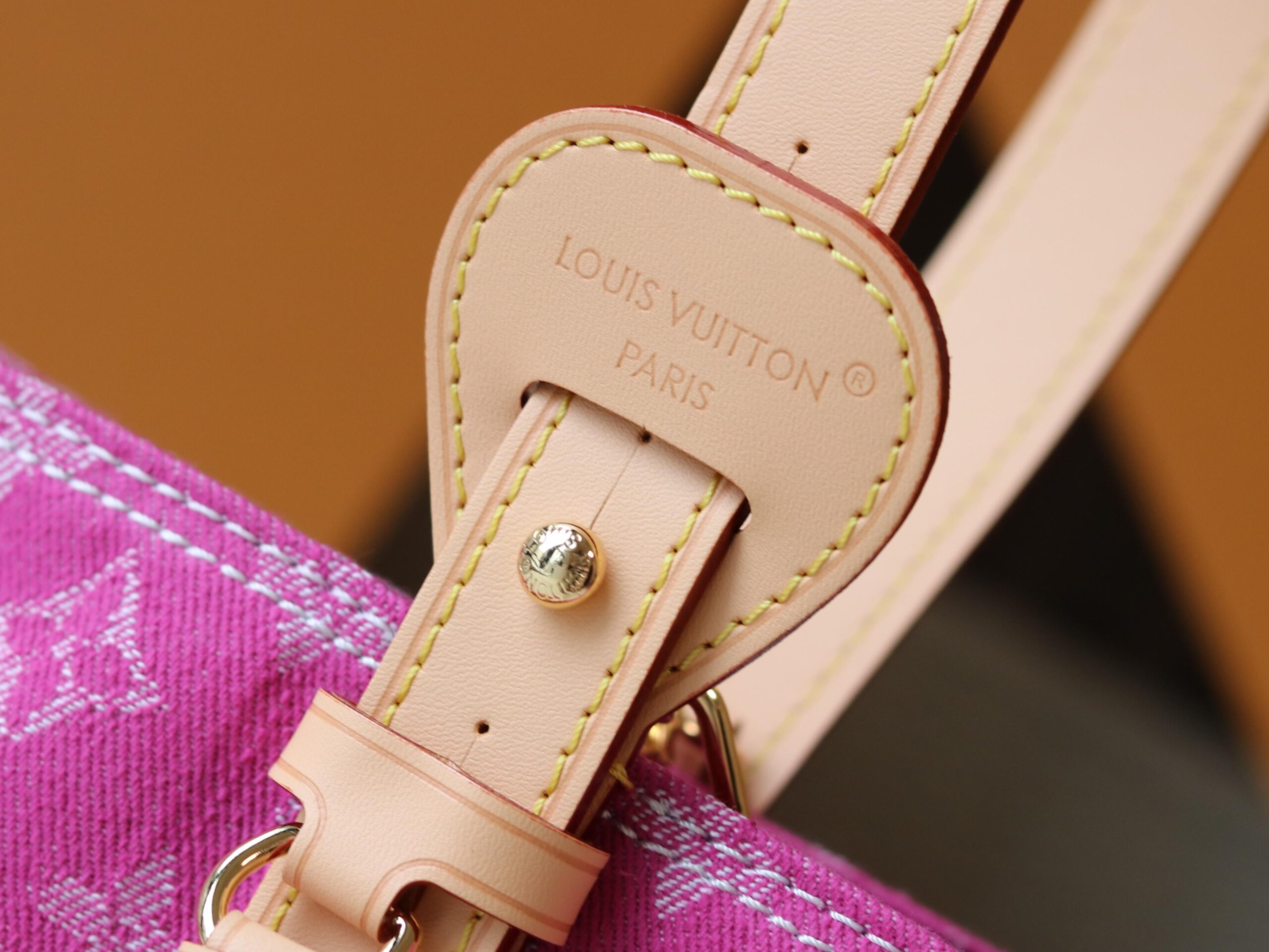 Louis Vuitton Denim Bucket Bag - Image 6