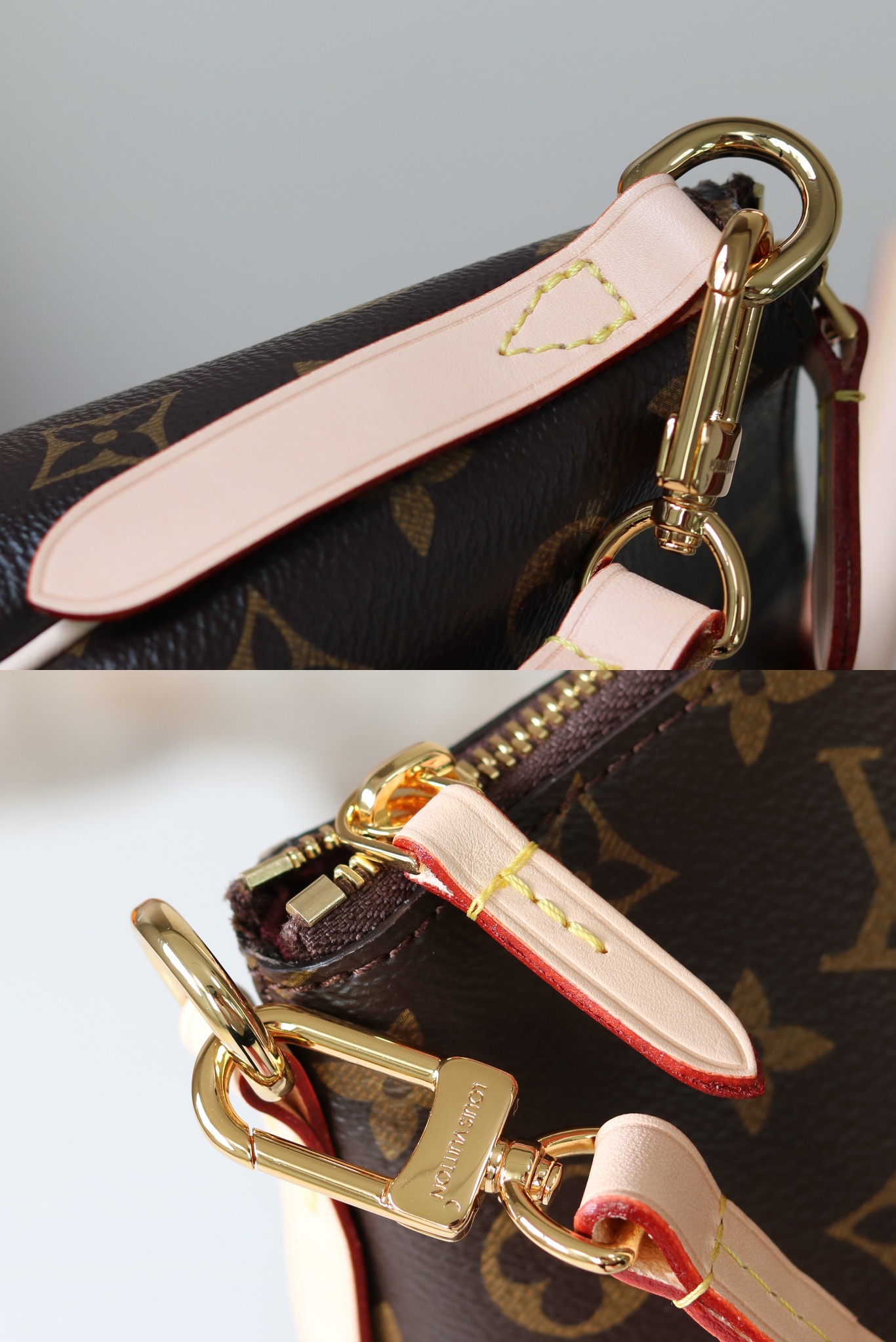 Louis Vuitton M48814 Leather Handbag - Image 6