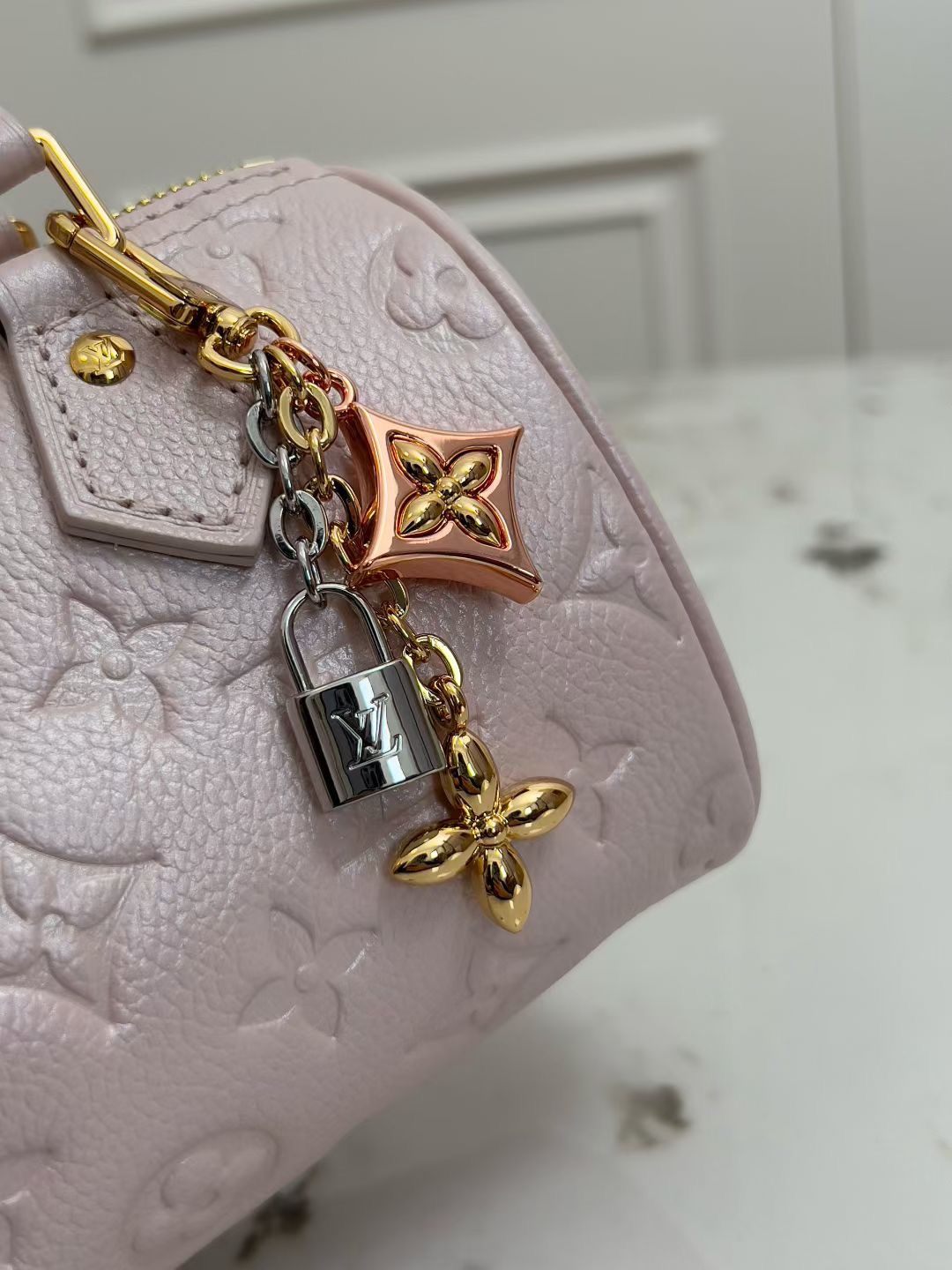 Louis Vuitton Nano Speedy Handbag in Monogram Empreinte Shimmery Leather - Image 6