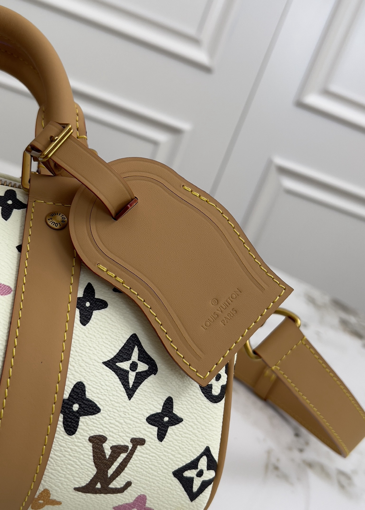 Louis Vuitton Keepall 25 Handbag - Monogram Eclipse Reverse Canvas - Image 6