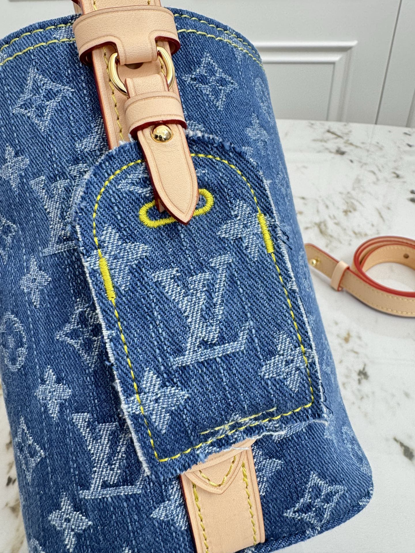 Louis Vuitton All In BB Denim Bucket Bag, M27626 / 28107 - Image 6
