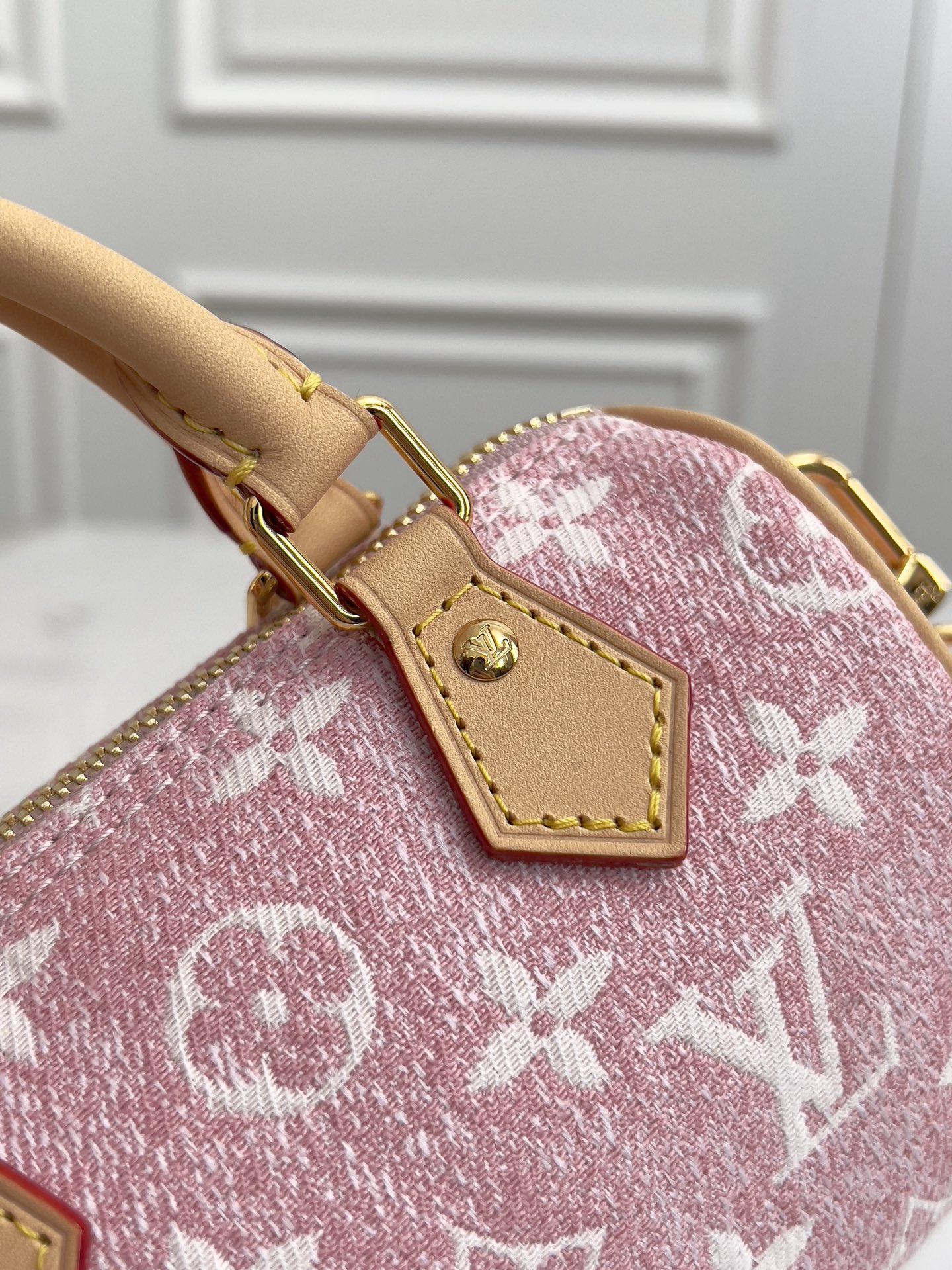 Louis Vuitton Nano Speedy Monogram Denim Crossbody Bag - Image 6