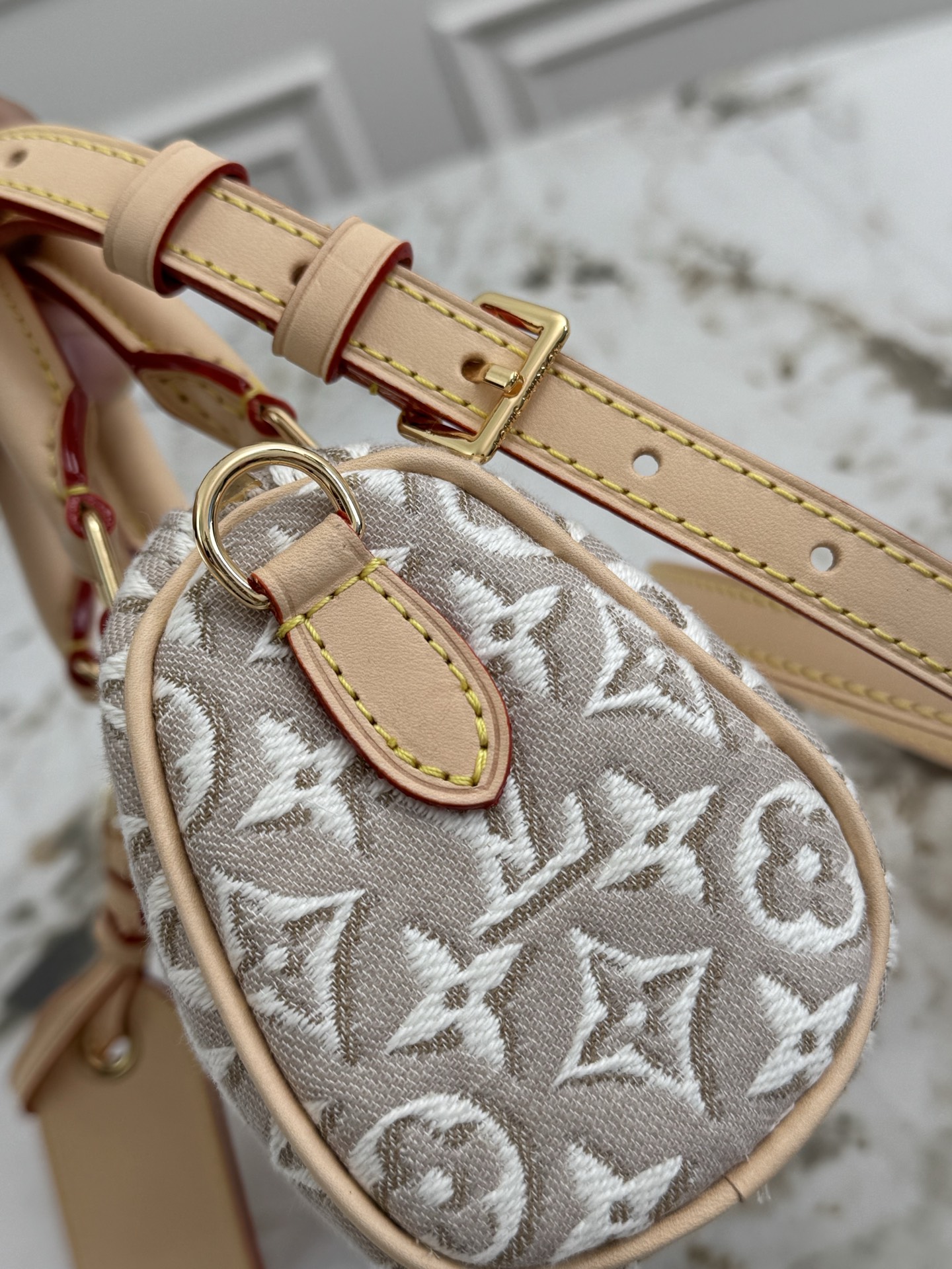 Louis Vuitton Nano Speedy Monogram Embleme Canvas Handbag - Image 6