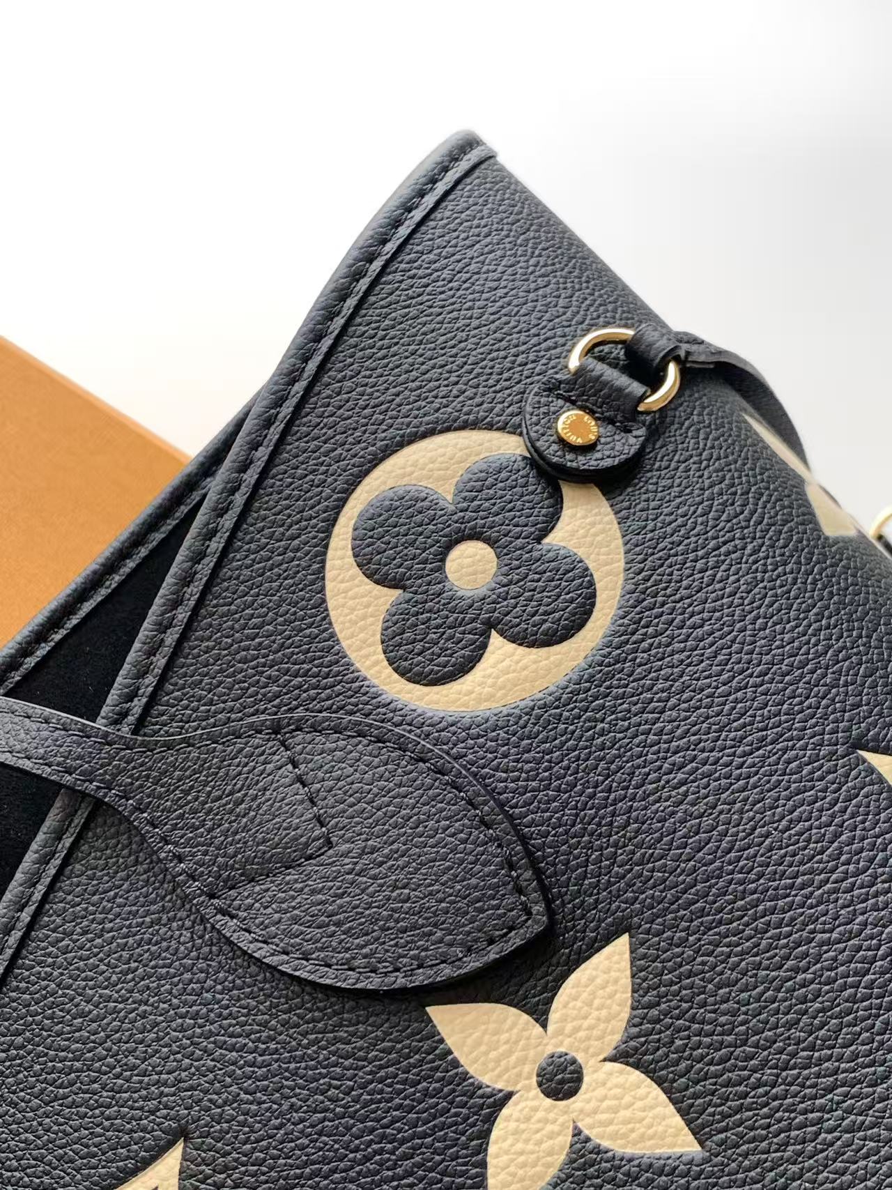 Louis Vuitton Neverfull MM Monogram Empreinte Leather Tote Bag - Image 6
