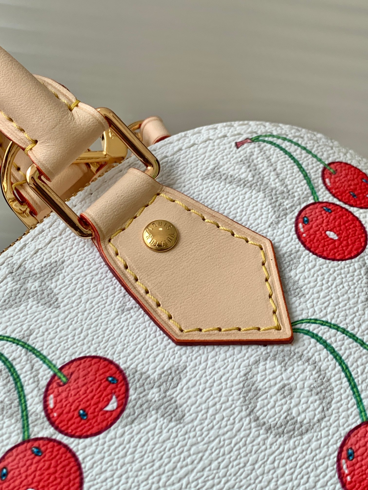 Louis Vuitton Alma BB Handbag, Louis Vuitton x Murakami Cherry Collection, M14234 - Image 6