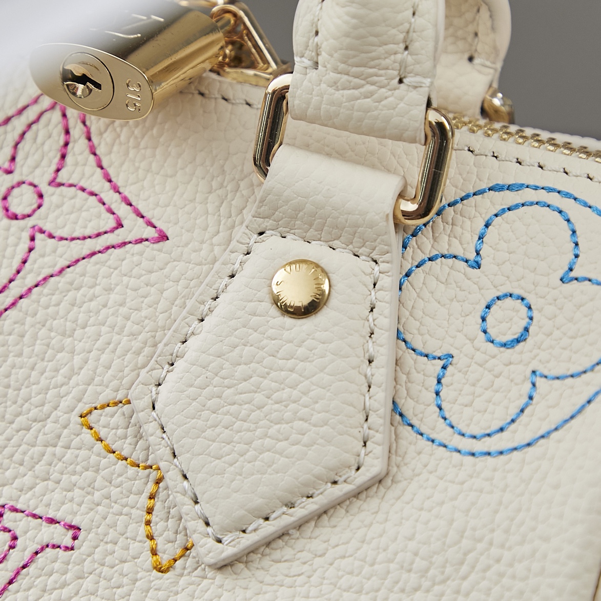 Louis Vuitton Speedy Bandouliere 20 Monogram Empreinte Leather Crossbody Bag - Image 6