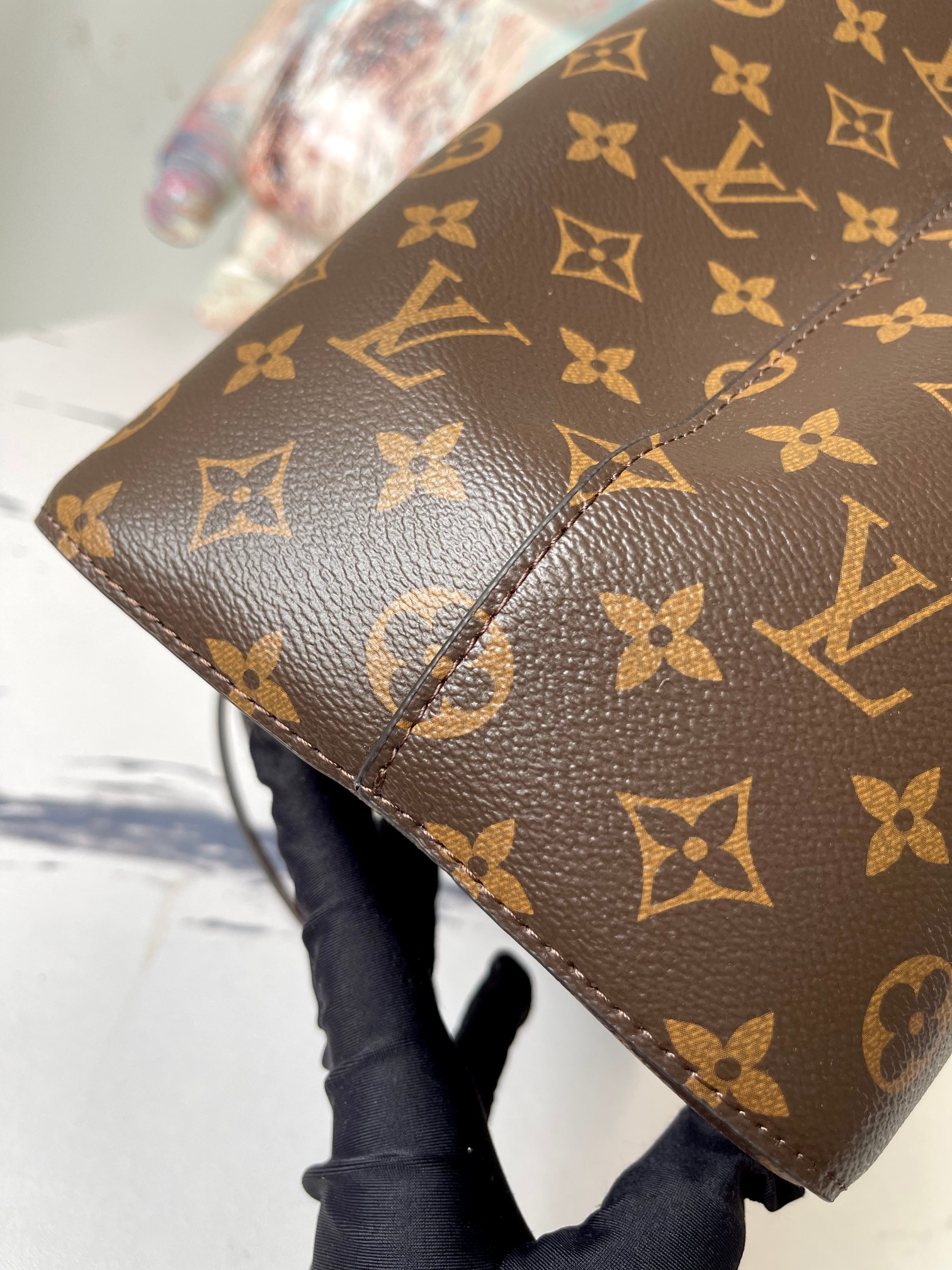 Louis Vuitton NeoNoe Monogram Bucket Crossbody Bag M44887 – Caramel - Image 6