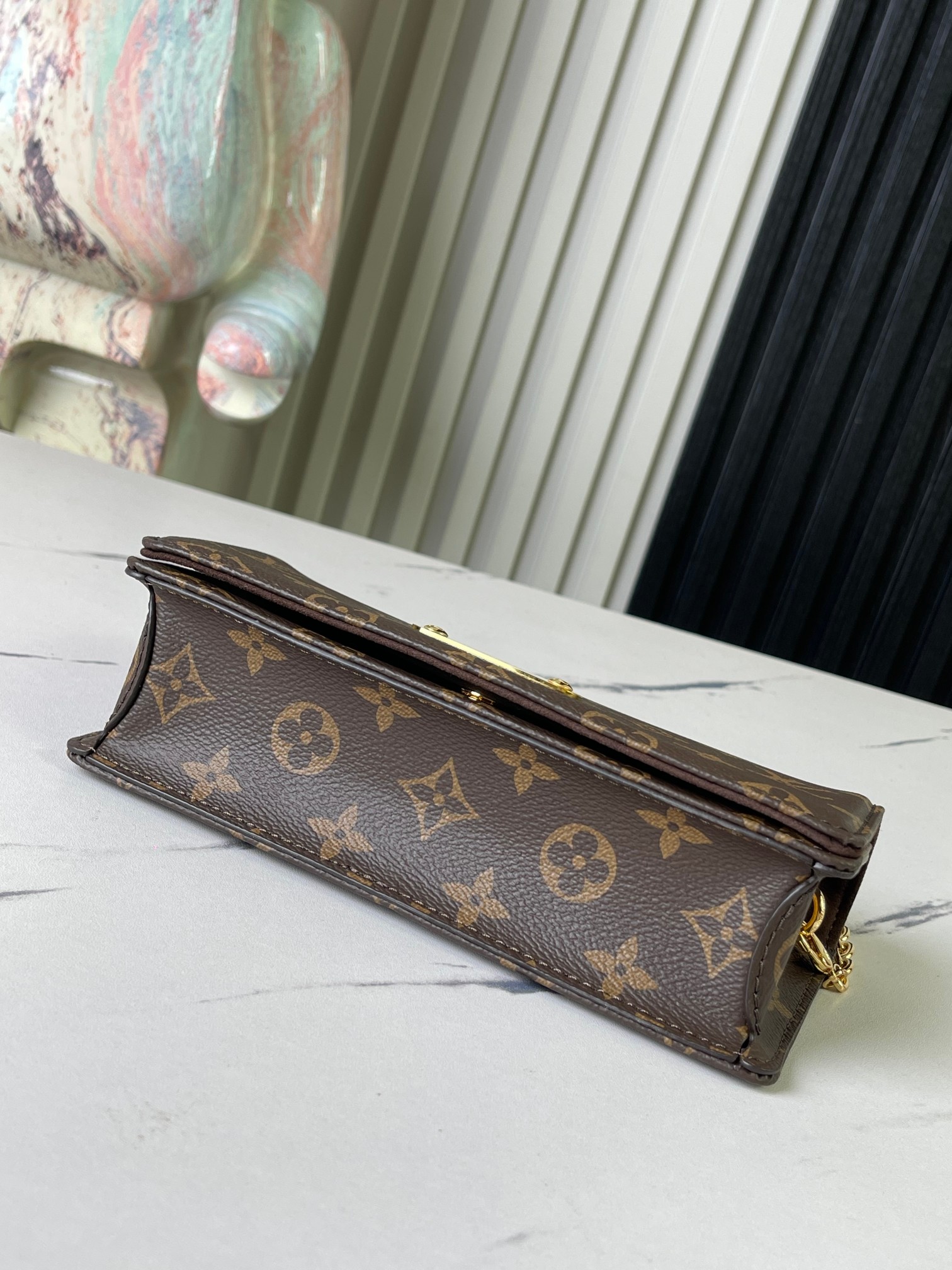 Louis Vuitton Lily WOC Monogram Chain Wallet - Image 6