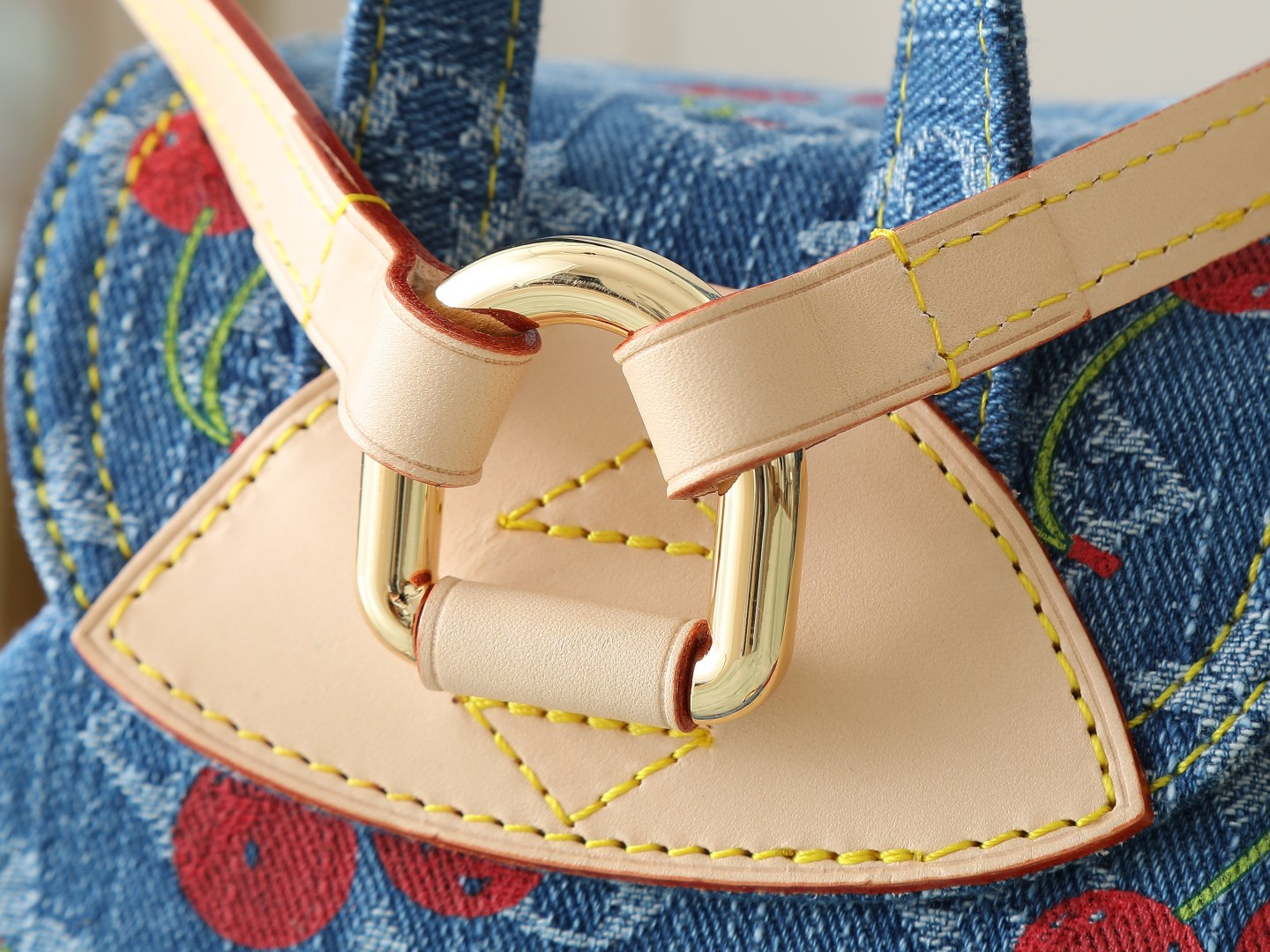 Louis Vuitton Venice NM Monogram Cherry Denim Shoulder Bag - Image 6