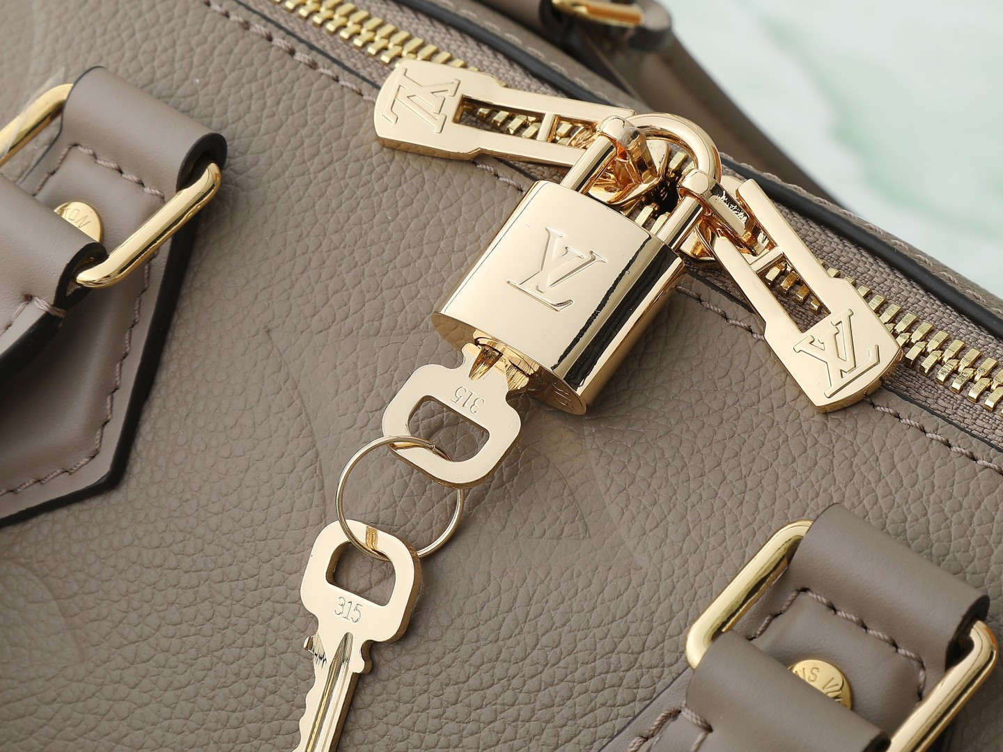 Louis Vuitton Speedy Bandoulière 25 Monogram Empreinte Leather Crossbody Bag - Gray - Image 6