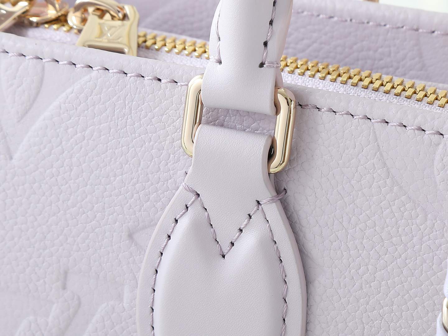 Louis Vuitton OnTheGo Small Handbag M15192 in Purple Monogram Empreinte Leather - Image 6