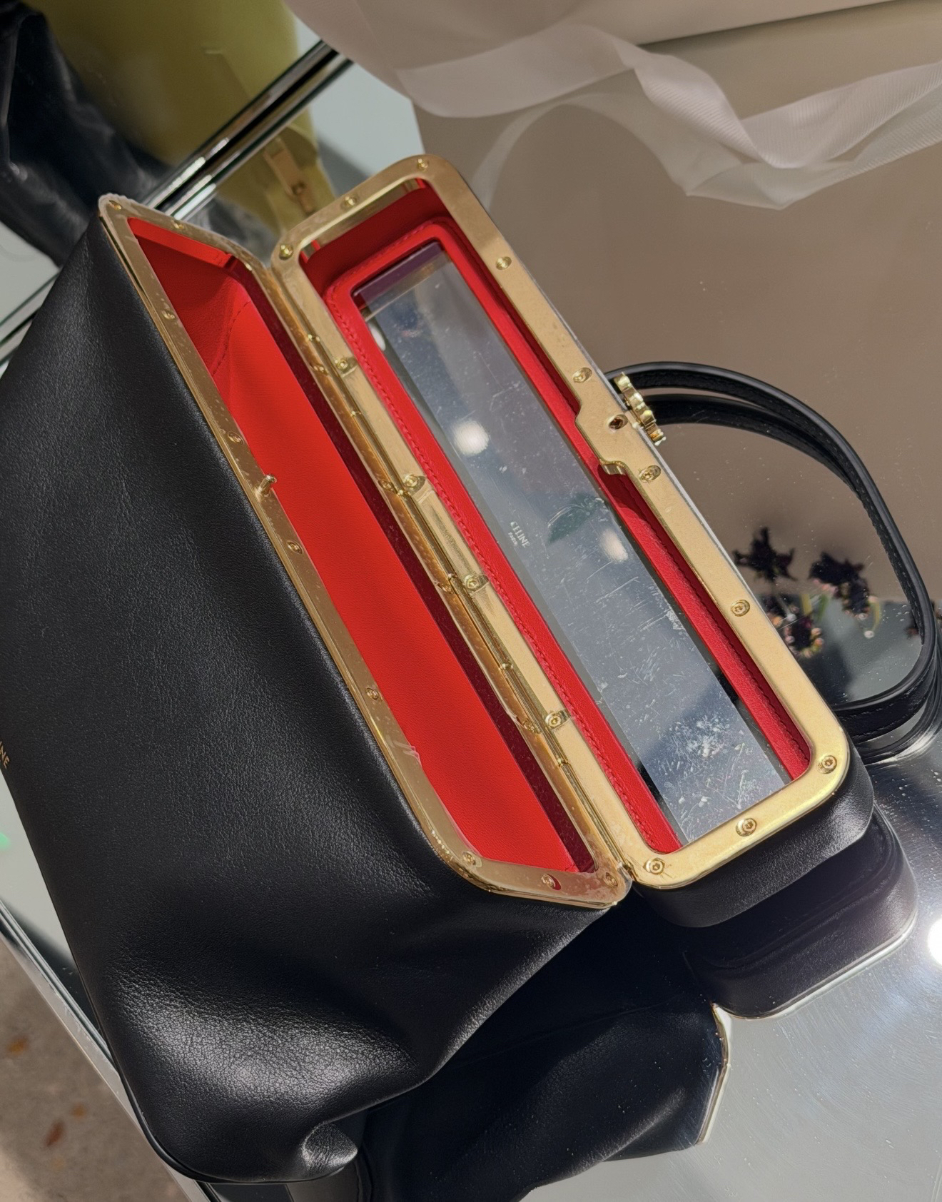 Celine East-West Triome Frame Handbag - Image 6