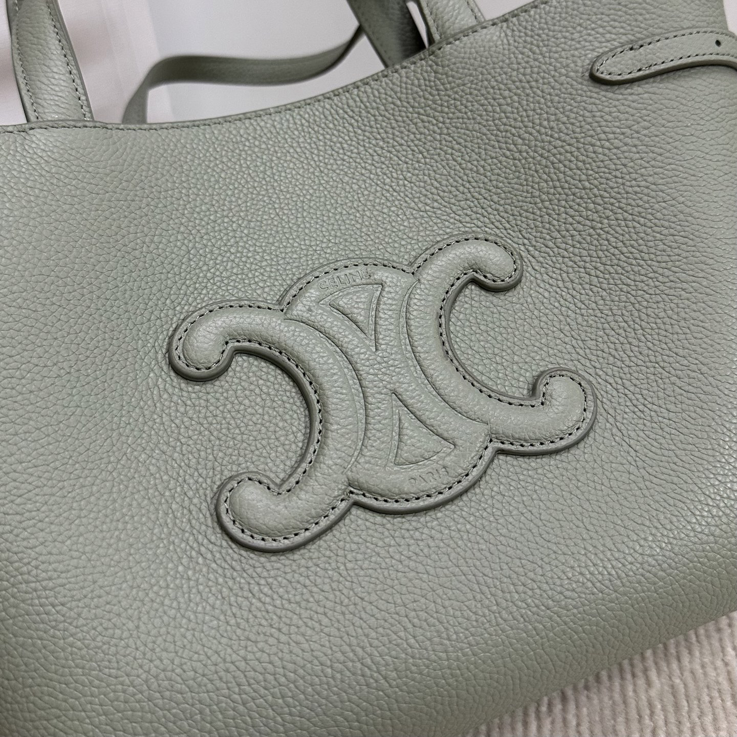 Cabas Anais Small Grained Calfskin Leather Tote Bag - Image 6