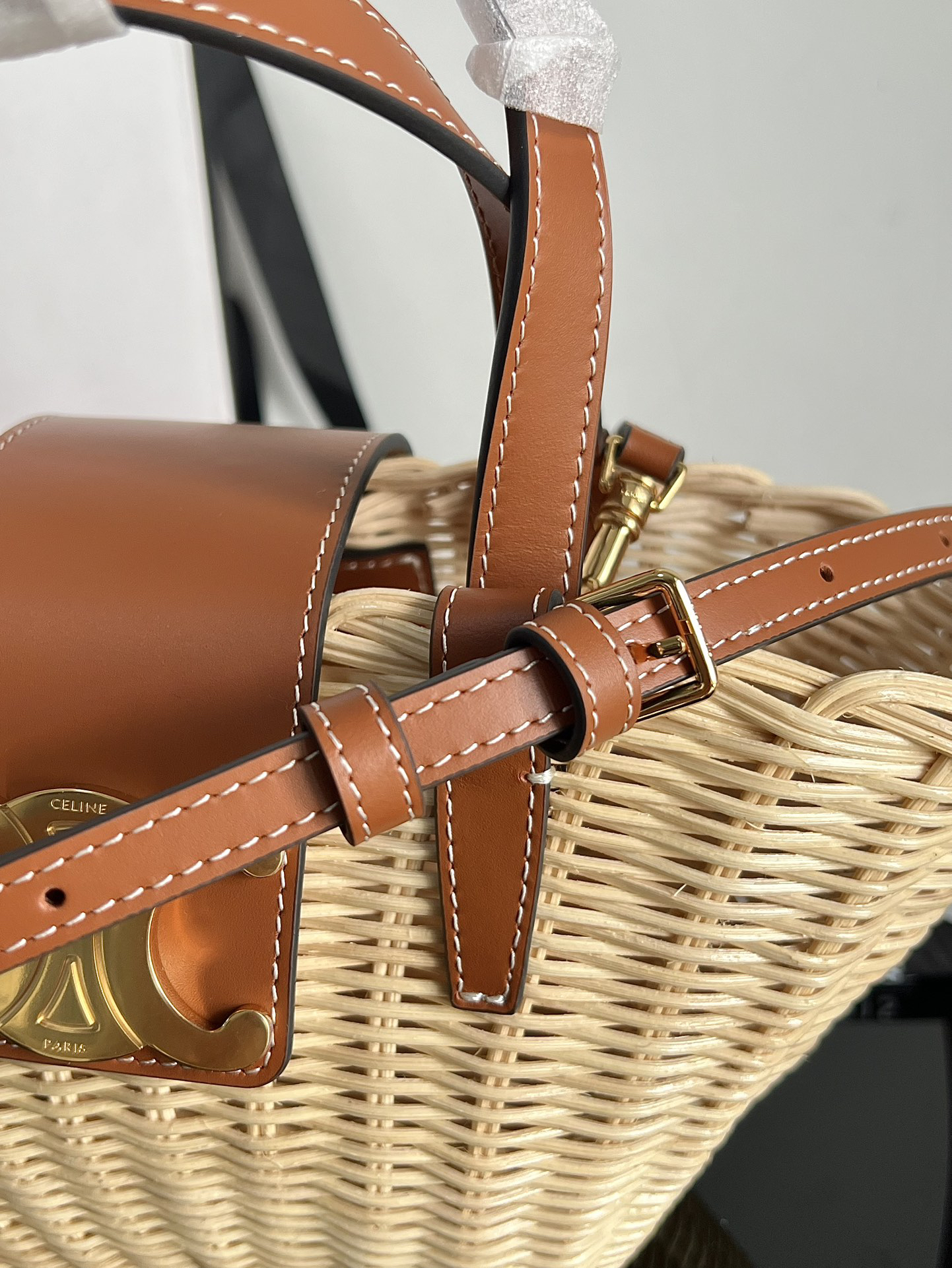 TEEN COUFFIN Woven Rattan Basket Bag - Image 6