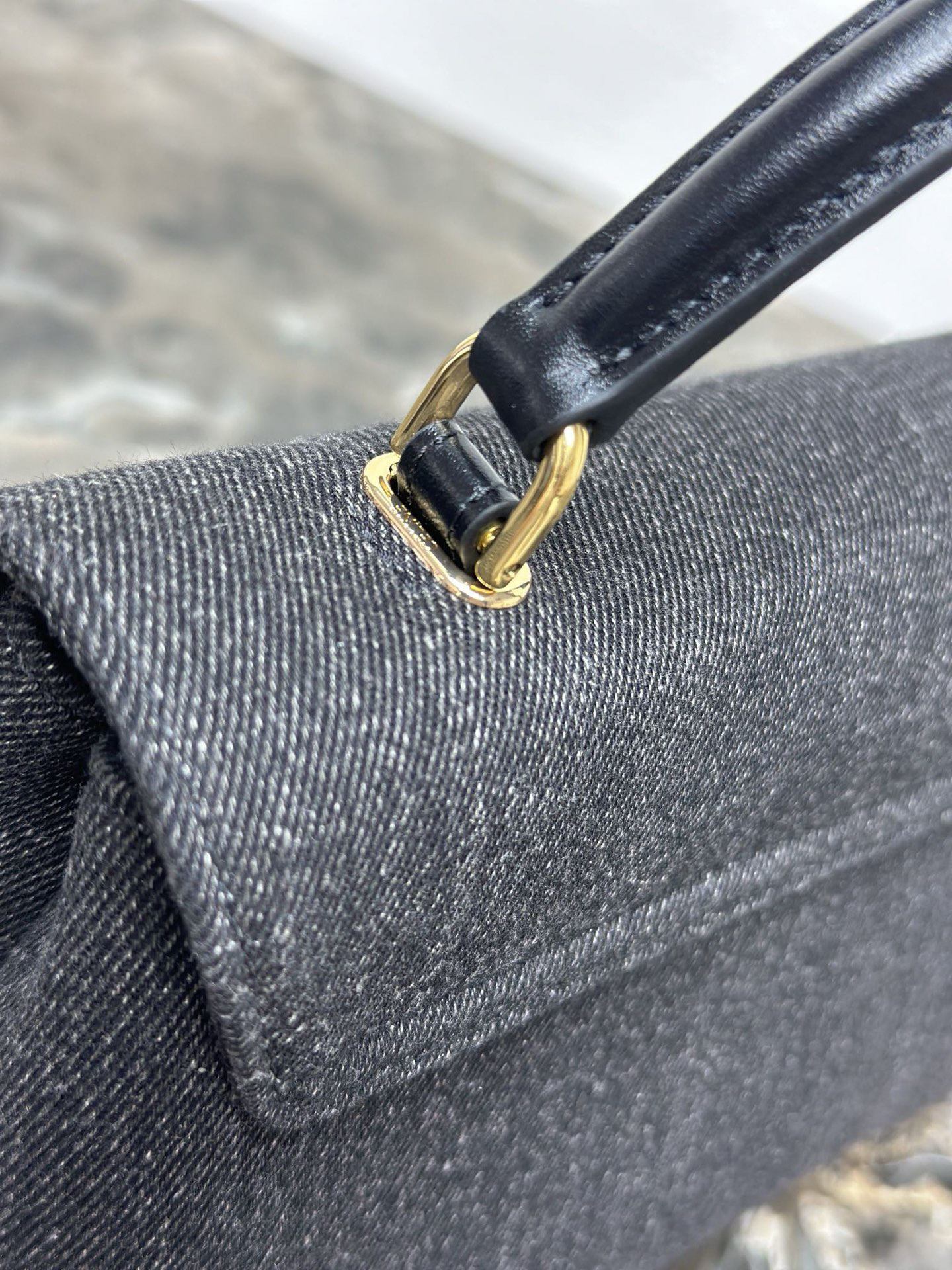 TEEN NINO Denim and Leather Crossbody Bag - Image 6