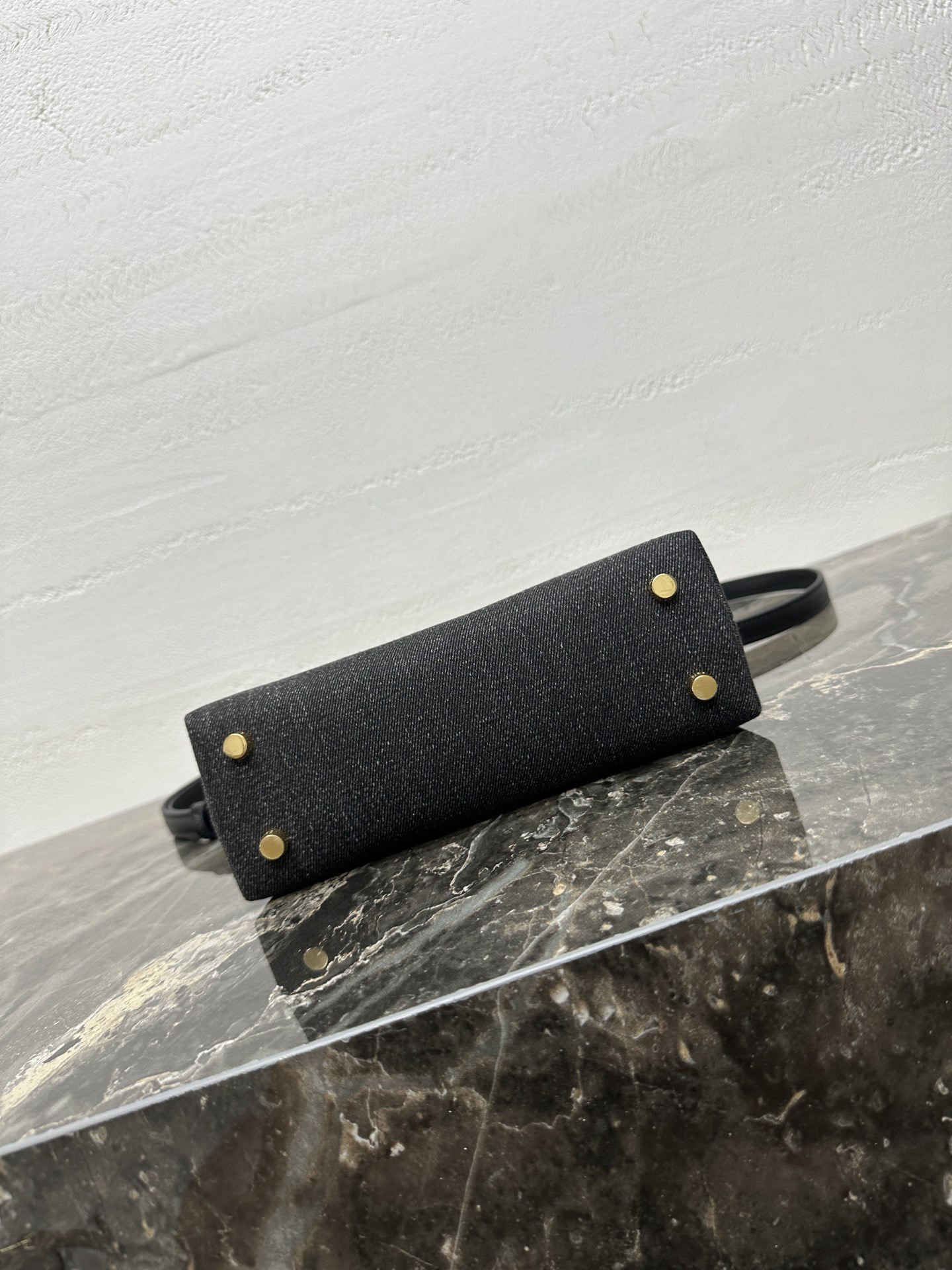 TEEN NINO Denim and Leather Handbag with Steel Hardware - Image 6