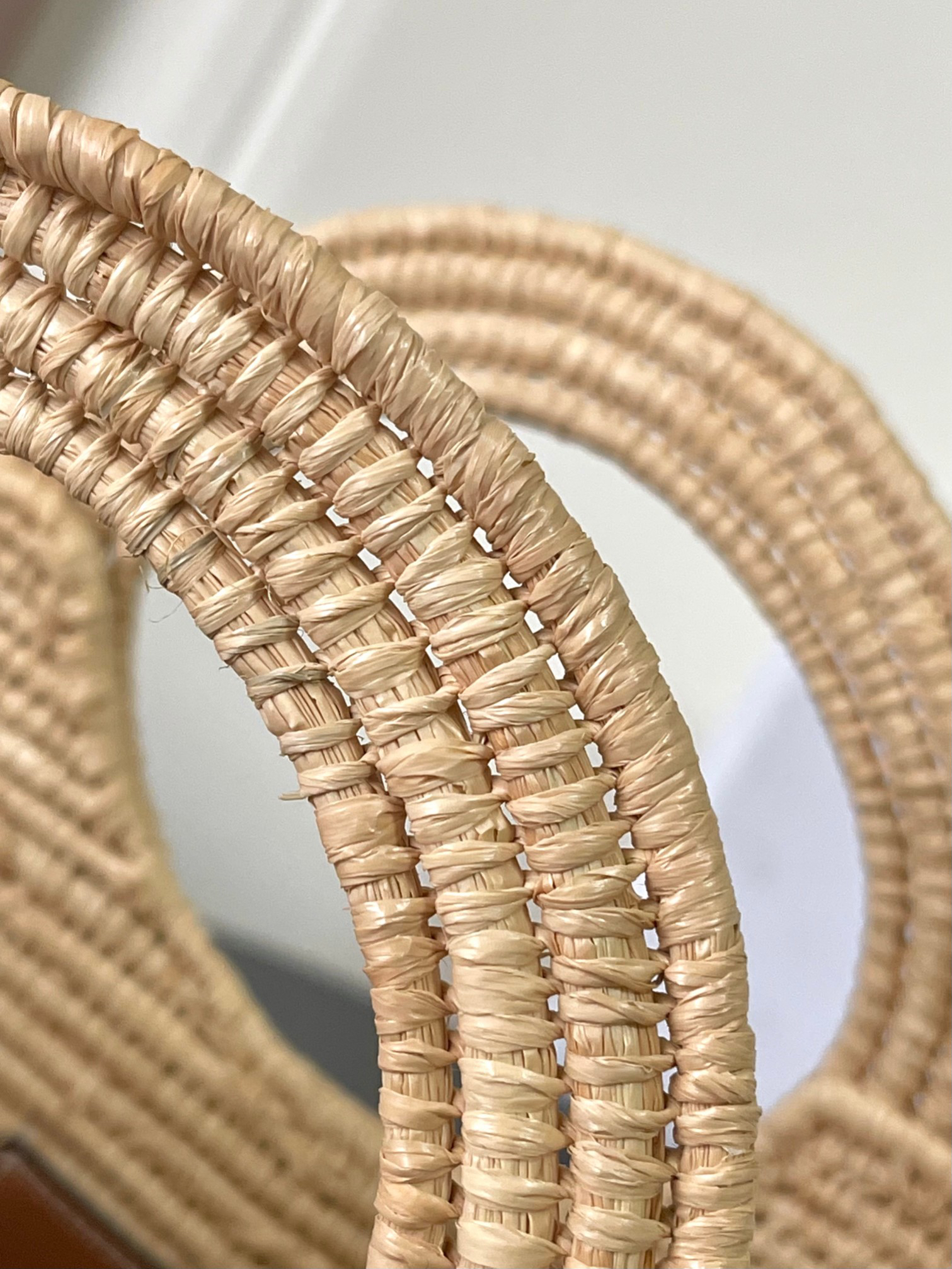 CELINE Raffia Woven Tote Bag - Image 6