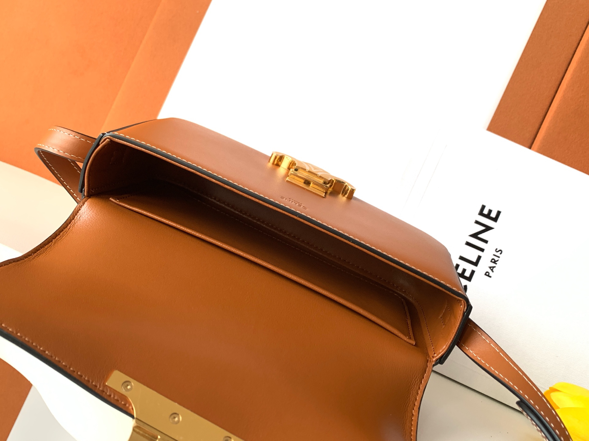 All-Leather Calfskin Shoulder Bag - Image 6