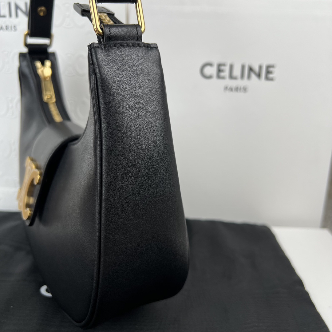 AVA TRIOME Smooth Leather Shoulder Bag - Image 6