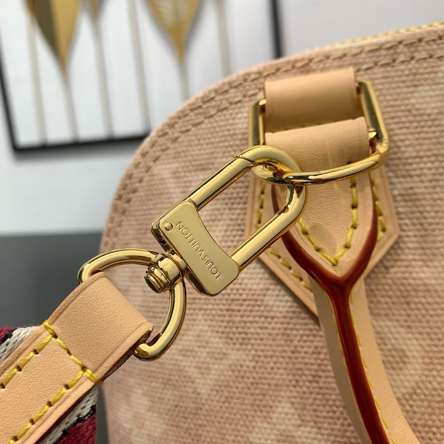 Louis Vuitton Alma BB Meowgram Canvas Handbag - Image 6