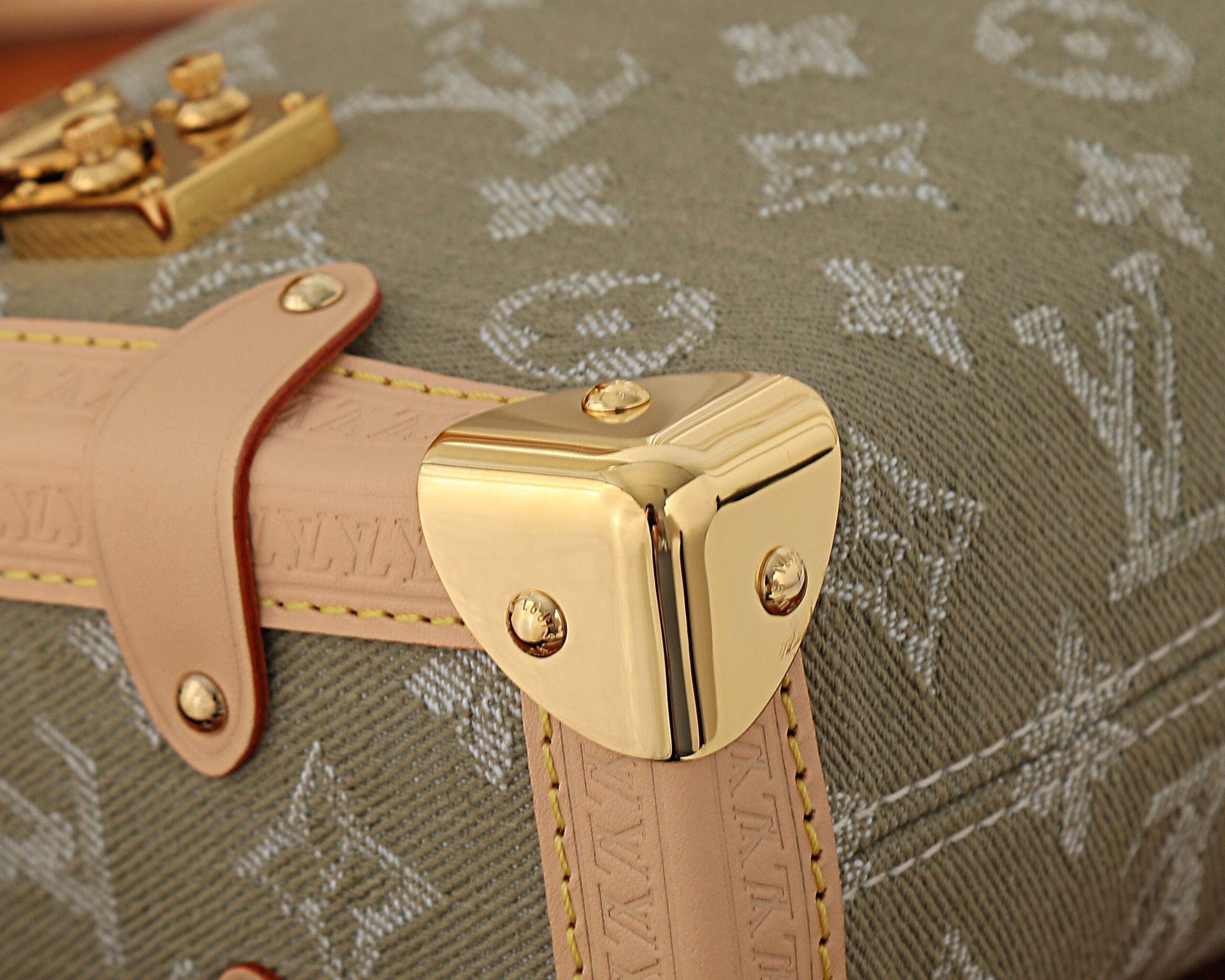 Louis Vuitton Side Trunk East-West Handbag - Denim - Image 6