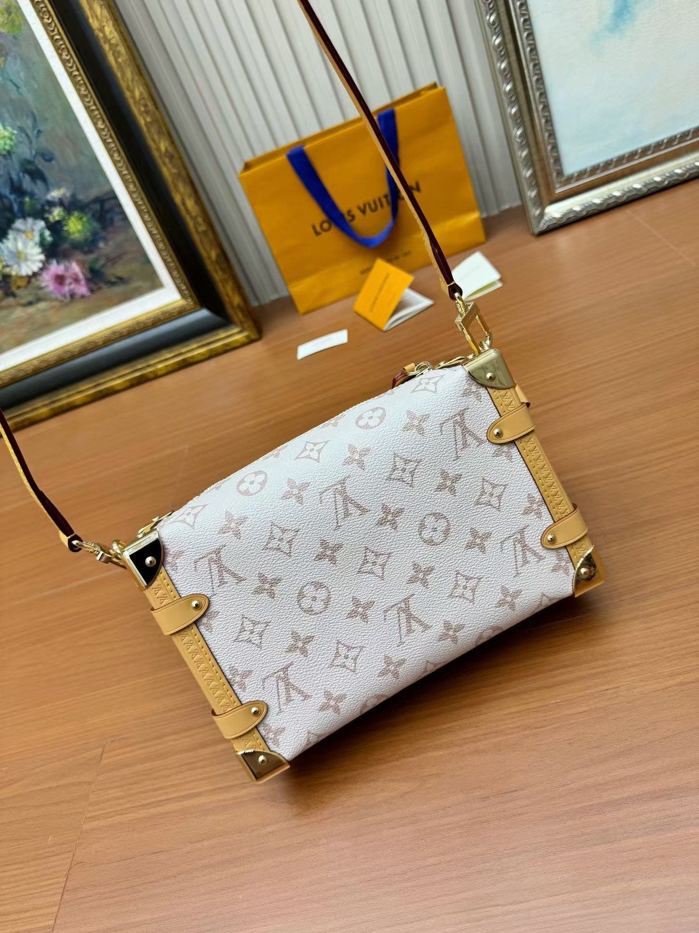 Louis Vuitton Side Trunk Medium Crossbody Bag in Monogram Dune Canvas - Image 6
