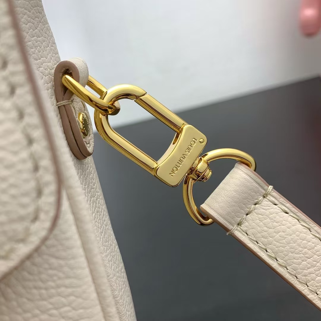 Louis Vuitton Pochette Métis MM Crossbody Bag in Cream Monogram Empreinte Leather - Image 6