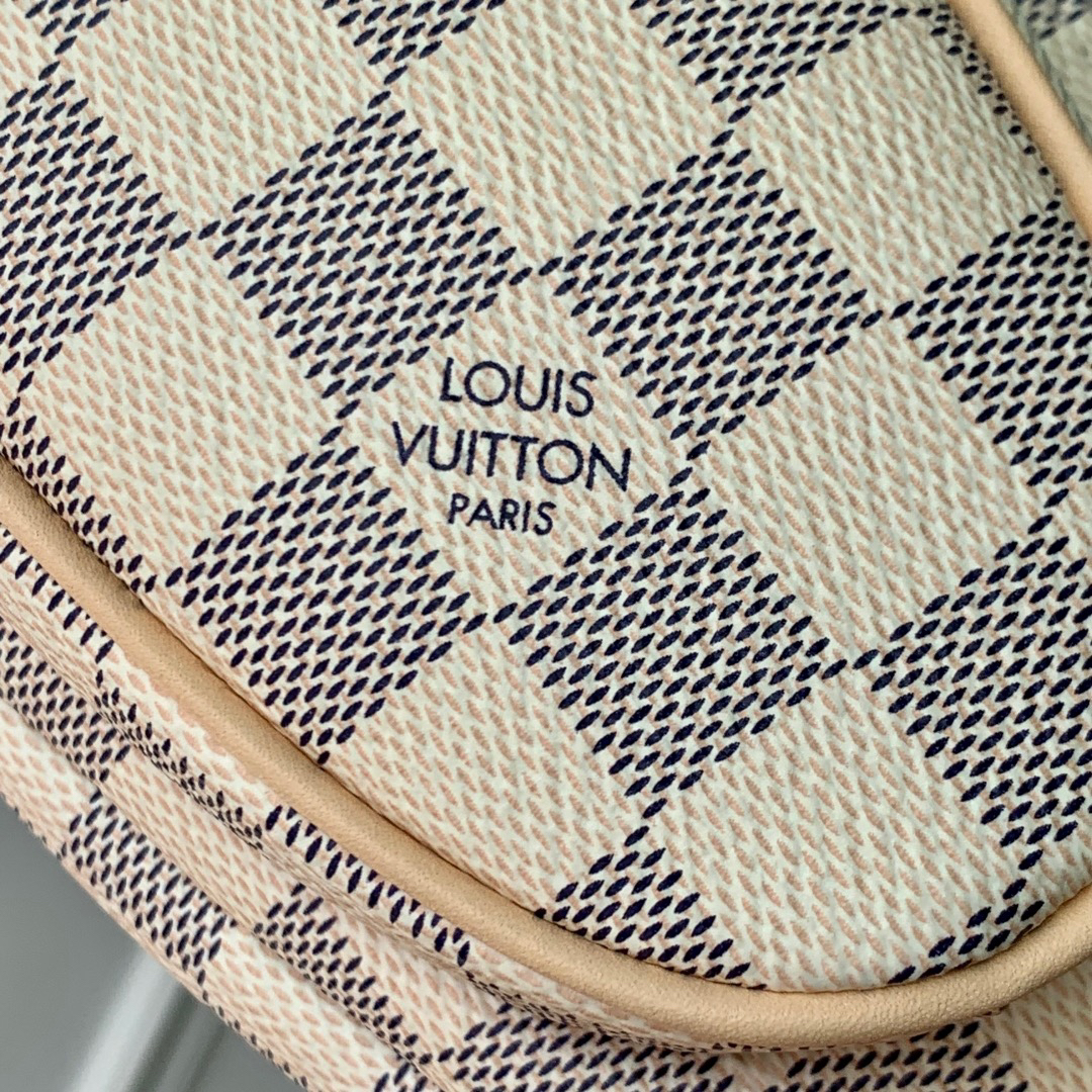 Louis Vuitton Keepit Waist Bag in Damier Azur Canvas - Image 6