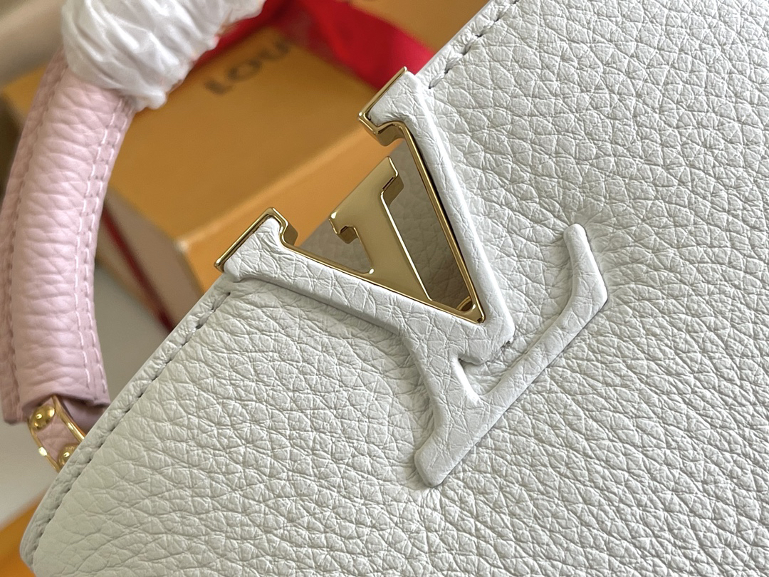 Louis Vuitton Capucines Mini Crossbody Bag M11343 – White Floral Tri-Color - Image 6