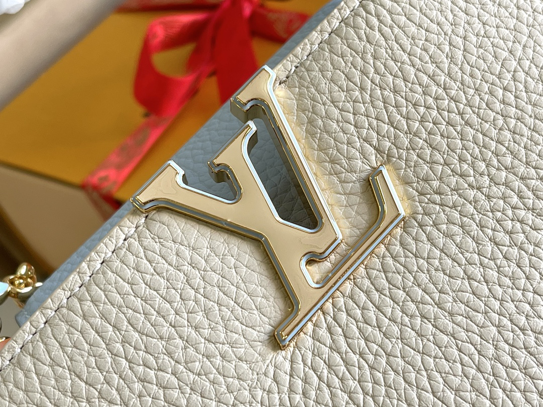 Louis Vuitton Capucines Mini Crossbody Bag in Taurillon Leather - Image 6