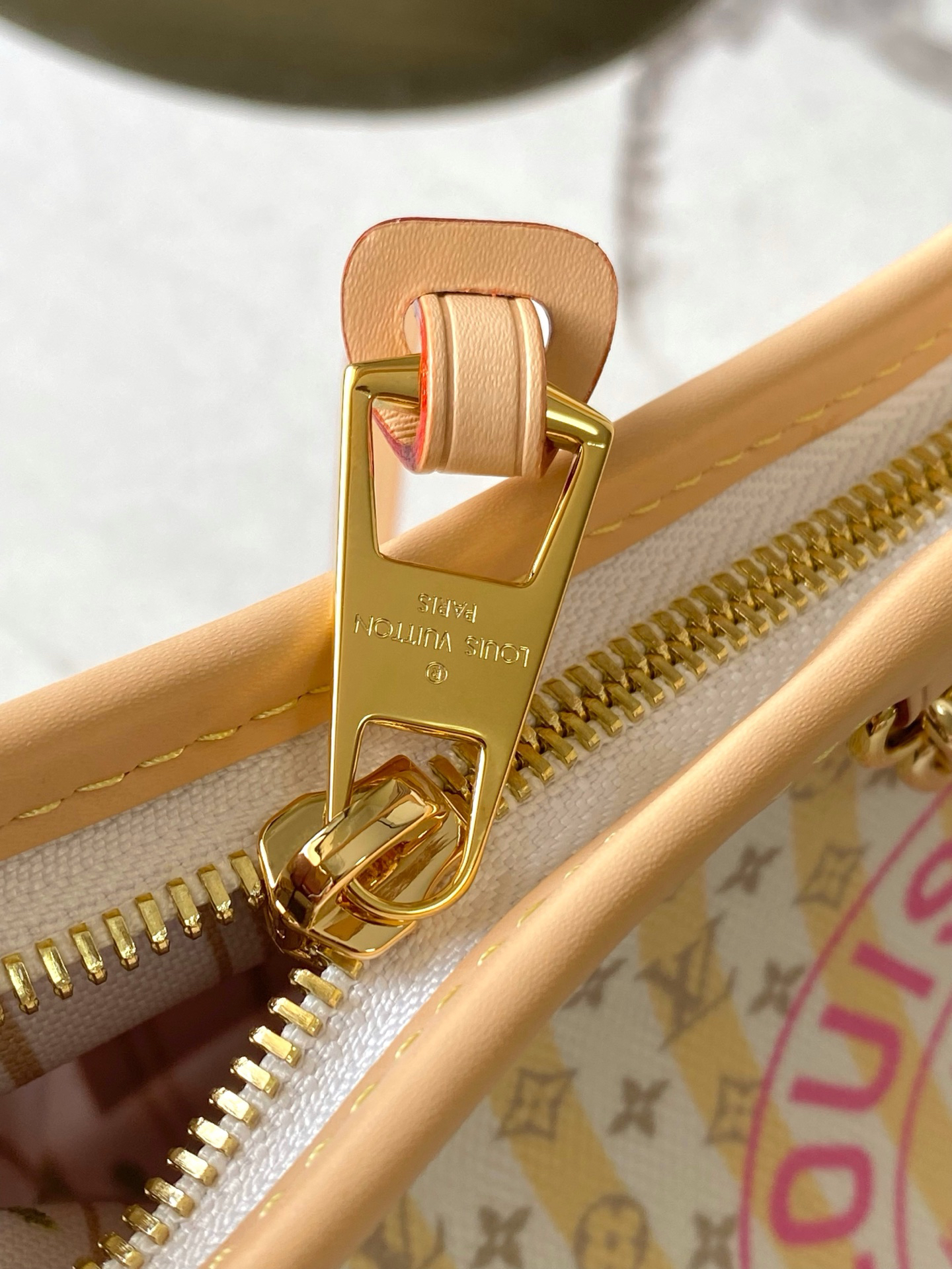 Louis Vuitton Carryall East West Canvas Bag in Beige - Image 6