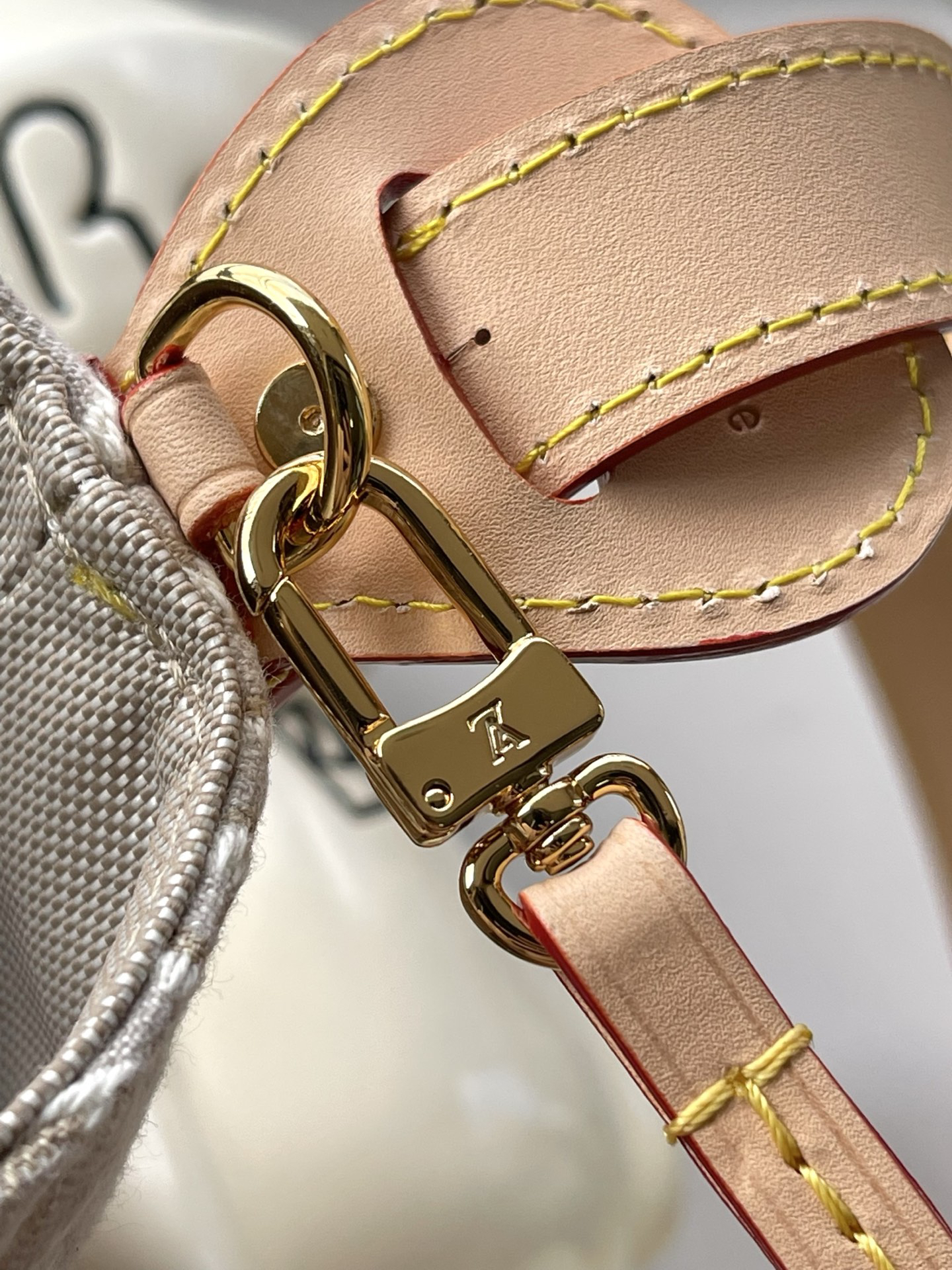Louis Vuitton All In BB Crossbody Bag – White Embroidered Canvas - Image 6