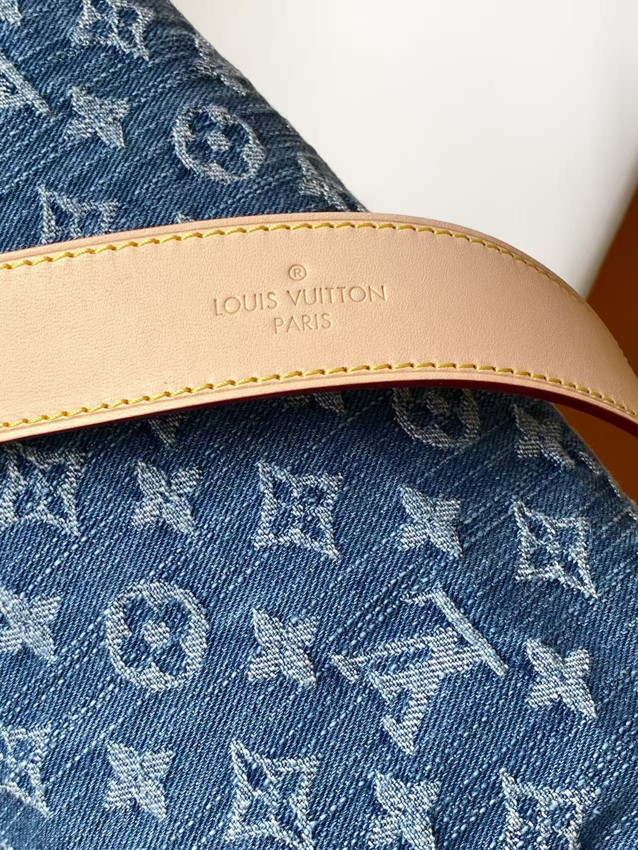 Louis Vuitton Carryall Cargo Small Handbag in Denim - Image 6