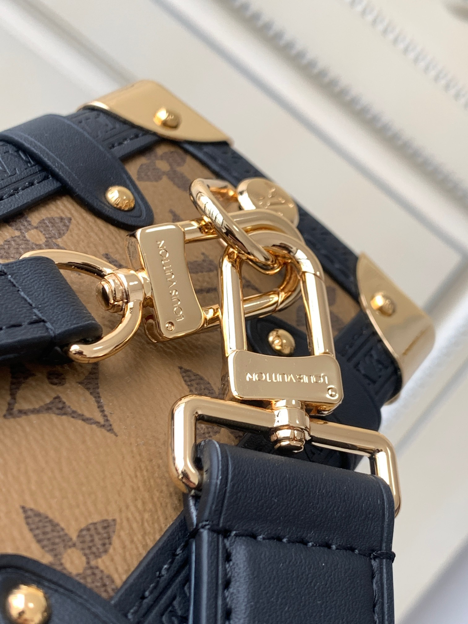 Louis Vuitton Side Trunk Small Handbag in Monogram Calfskin - Image 6