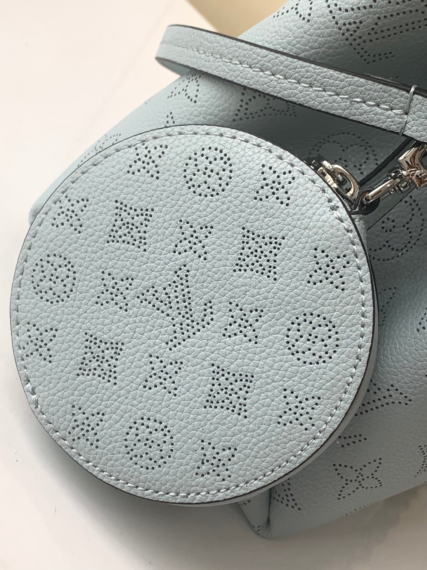 Bella Monogram Perforated Calfskin Bucket Bag - Image 6