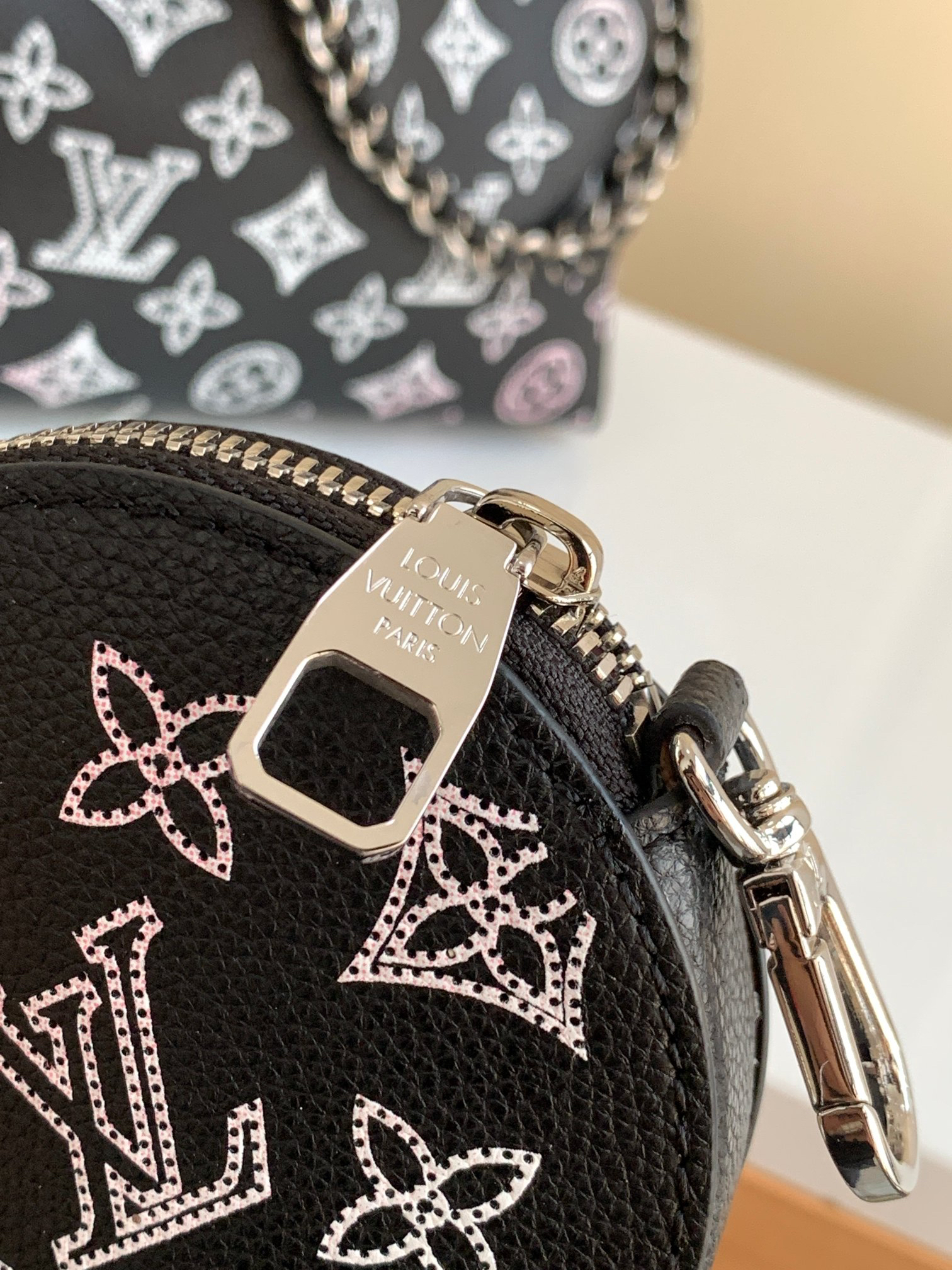 Louis Vuitton Bella Monogram Perforated Leather Bucket Bag with Coin Purse - Image 6