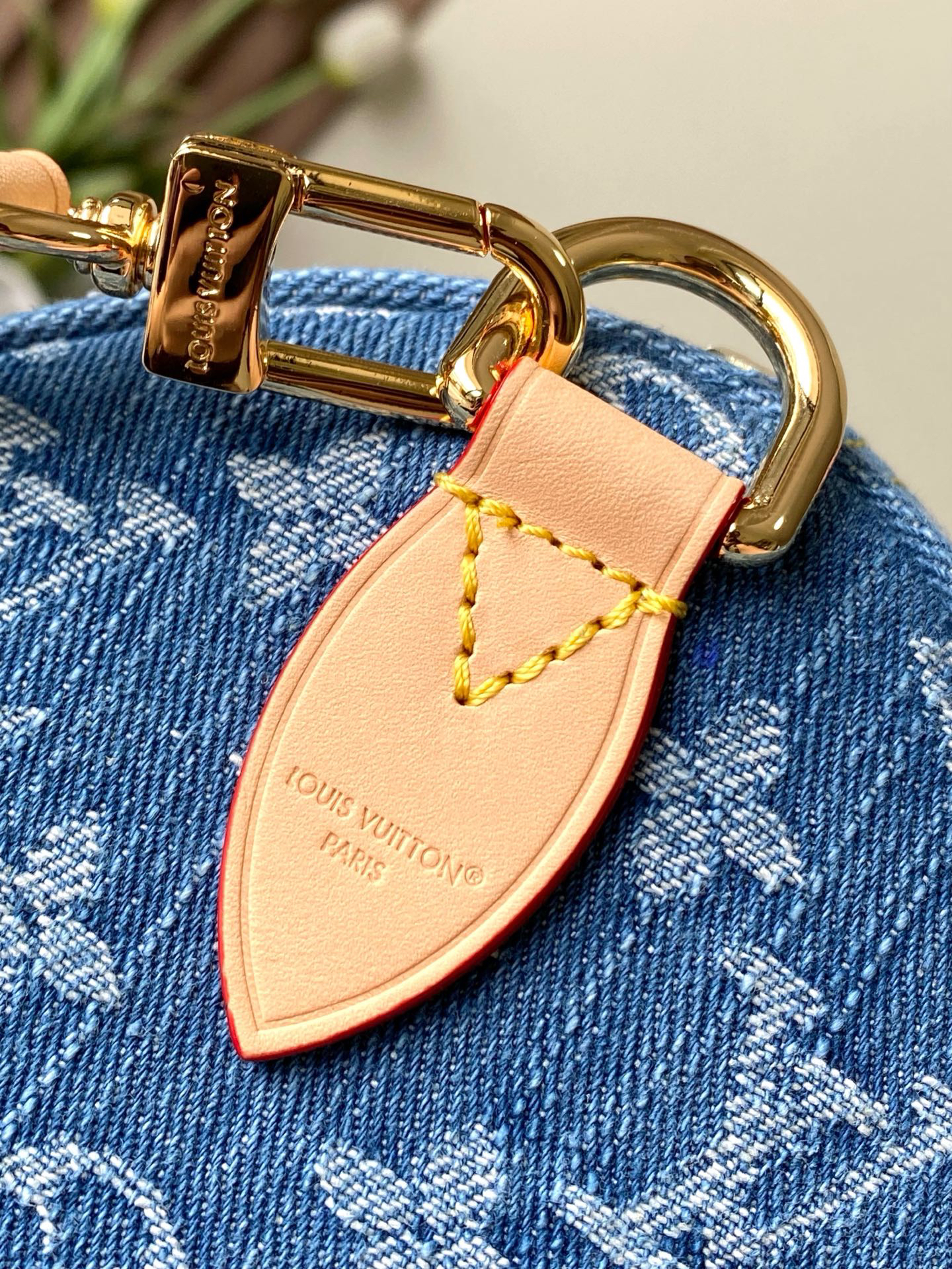 Louis Vuitton Speedy Bandoulière 30 Denim Handbag - Image 6