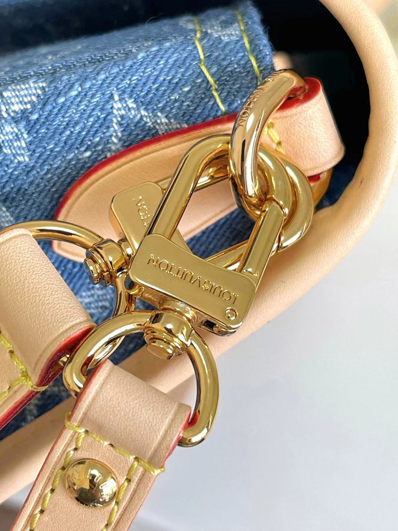 Louis Vuitton Diane Denim Crossbody Bag - Image 6