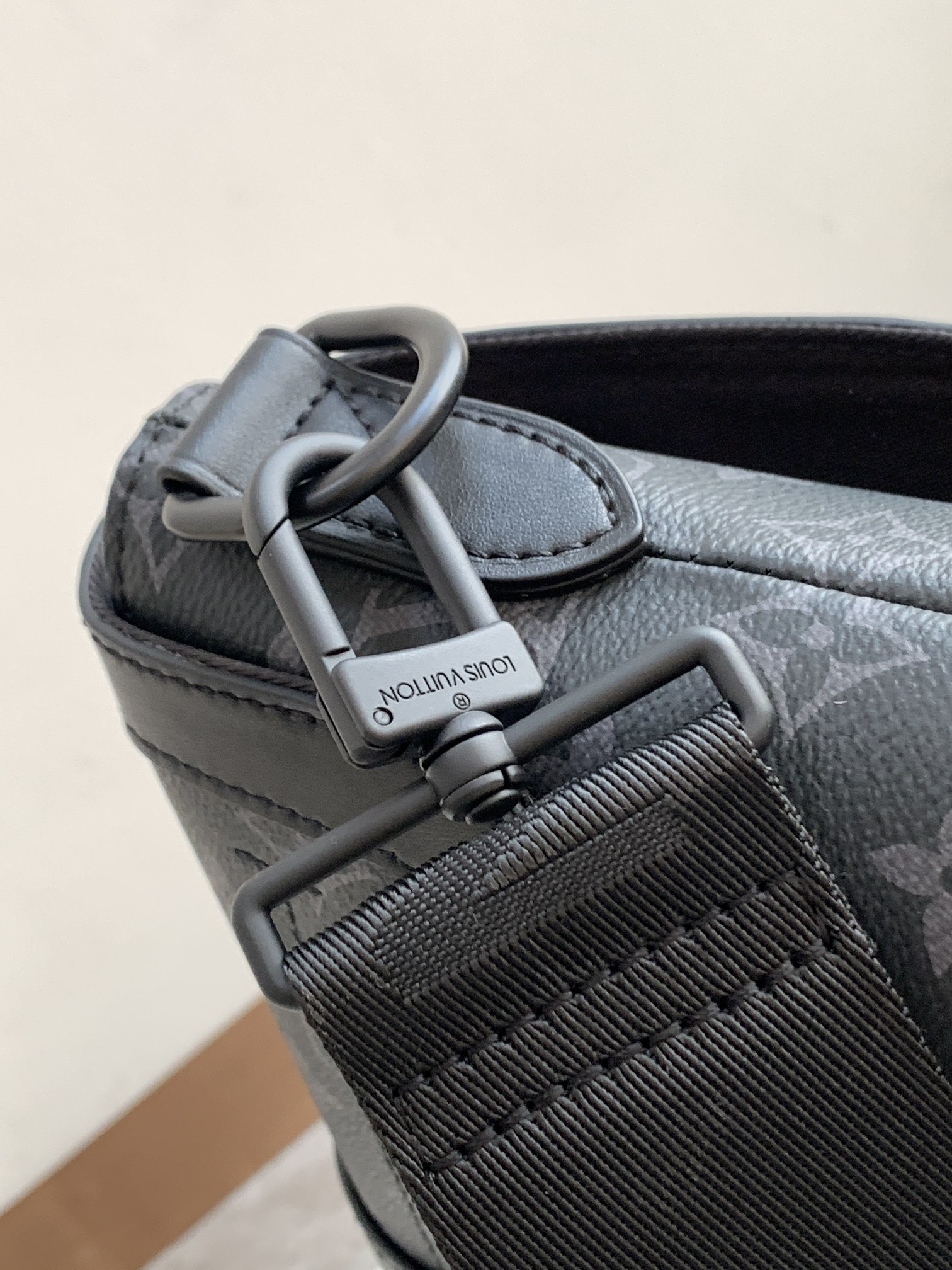 Louis Vuitton Saumur Messenger Bag M45911 in Monogram Eclipse Canvas and Leather - Image 6