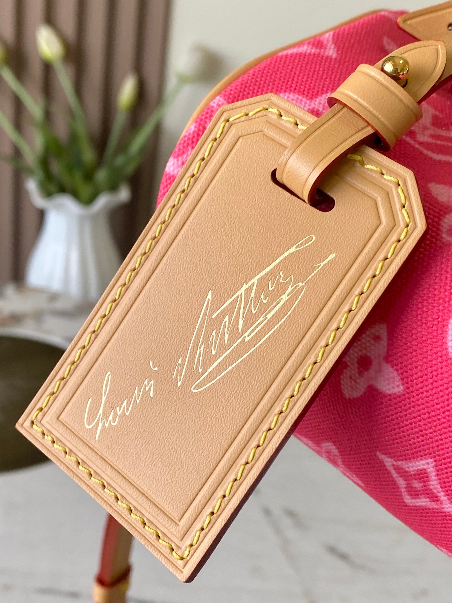 Louis Vuitton Nano Speedy Handbag - Pink Multicolor Monogram - Image 6