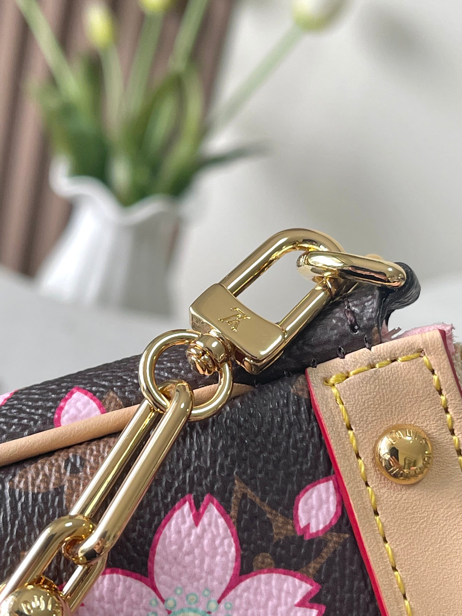 Louis Vuitton Pochette Accessoires Cherry Blossom Handbag M13666 - Image 6
